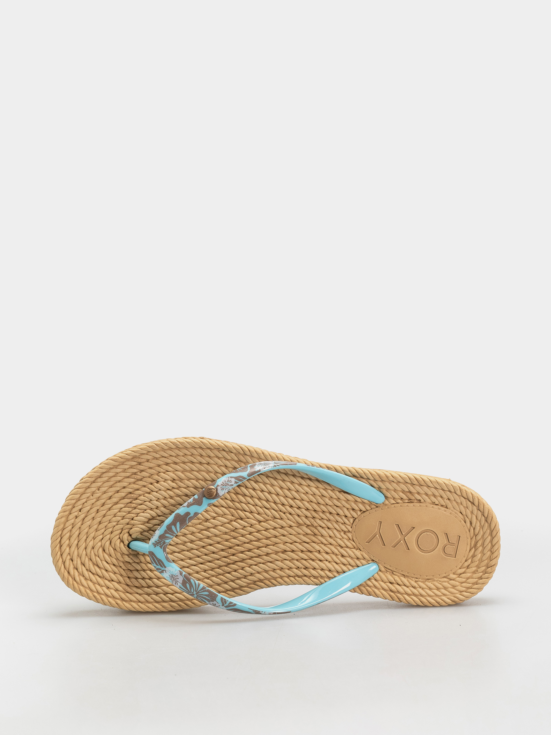 papuci de plajă Roxy South Beach III Wmn (light blue/brown)