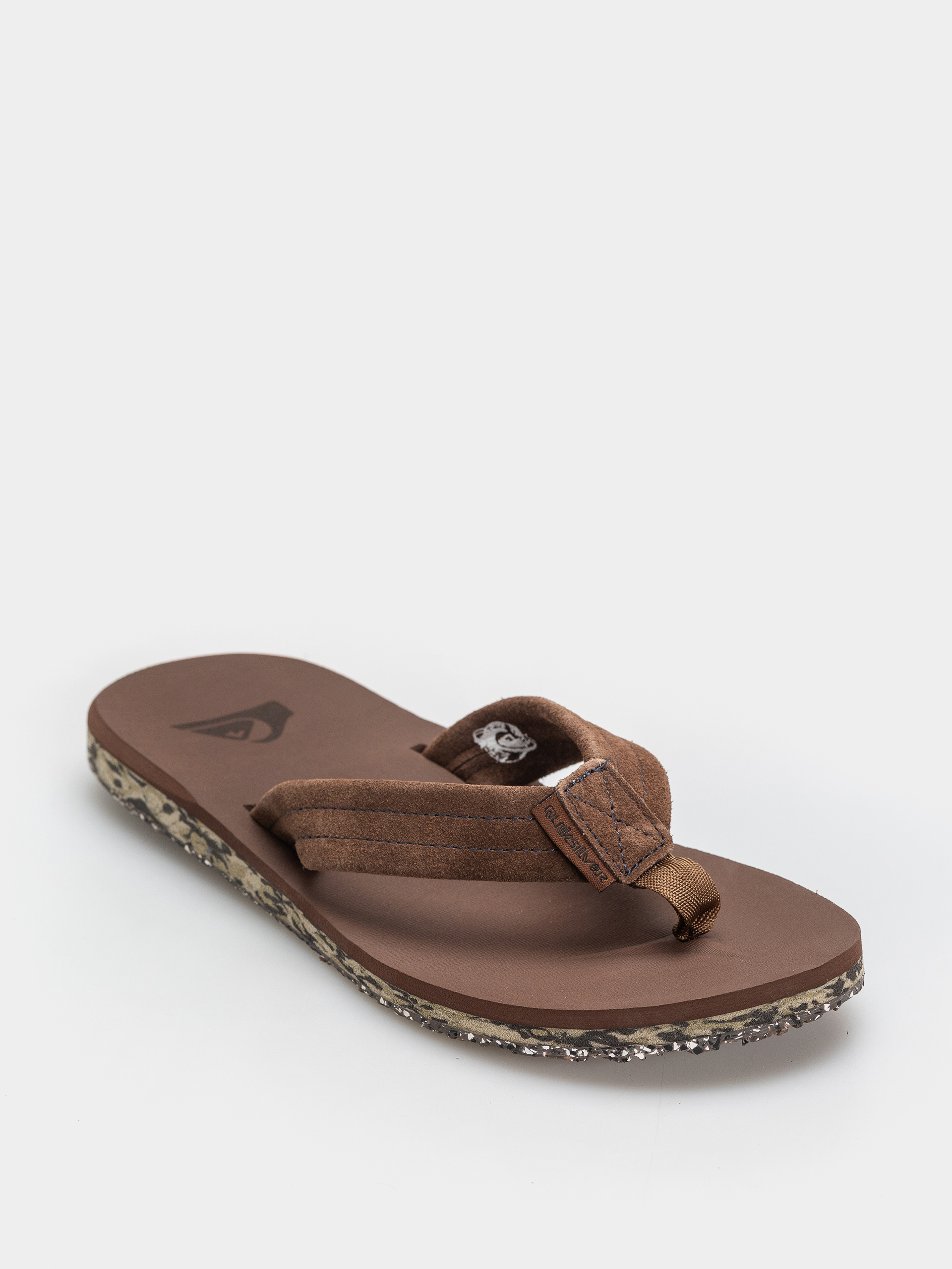 papuci de plajă Quiksilver Carver Suede Recycled (brown)