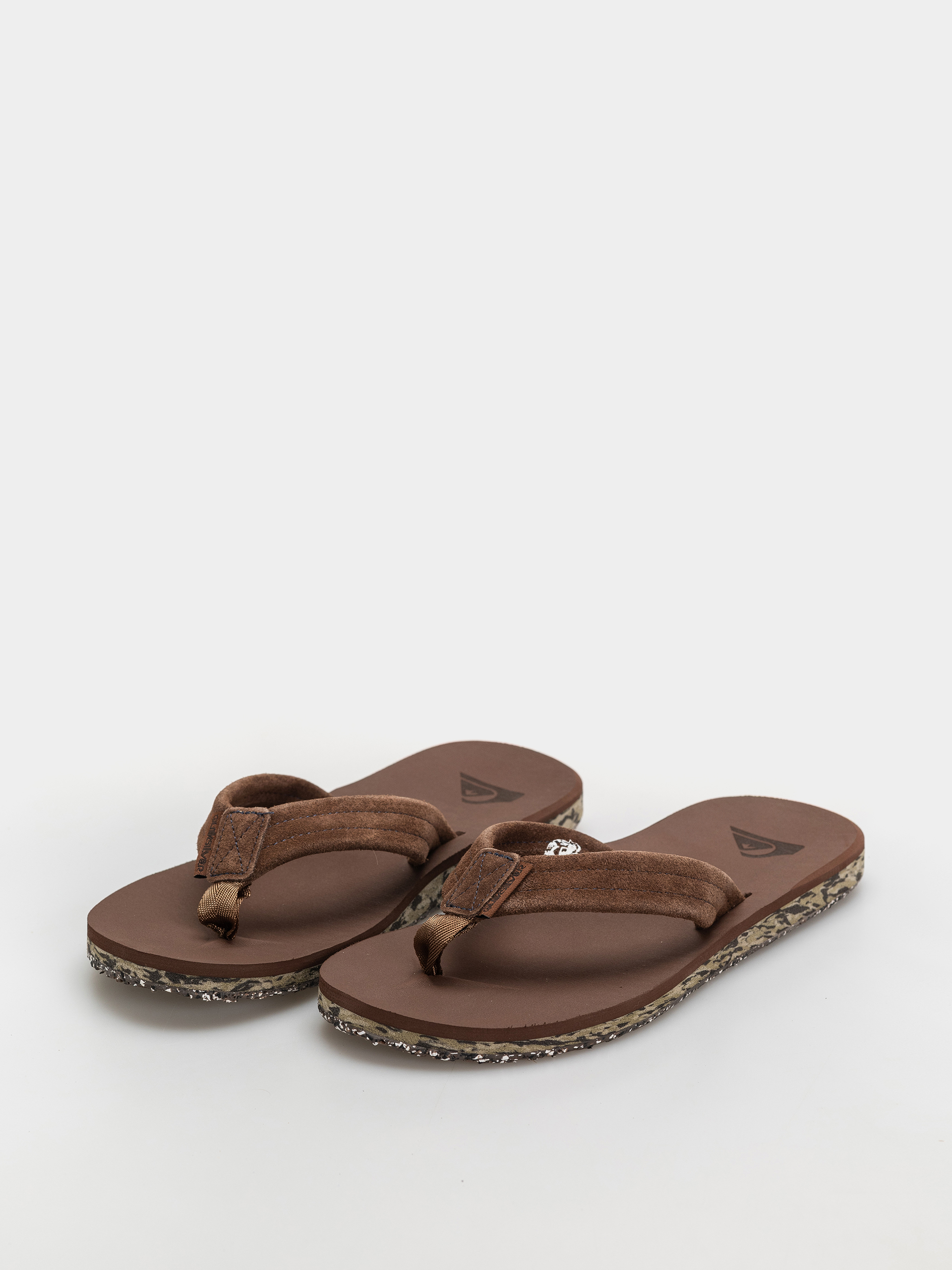 papuci de plajă Quiksilver Carver Suede Recycled (brown)