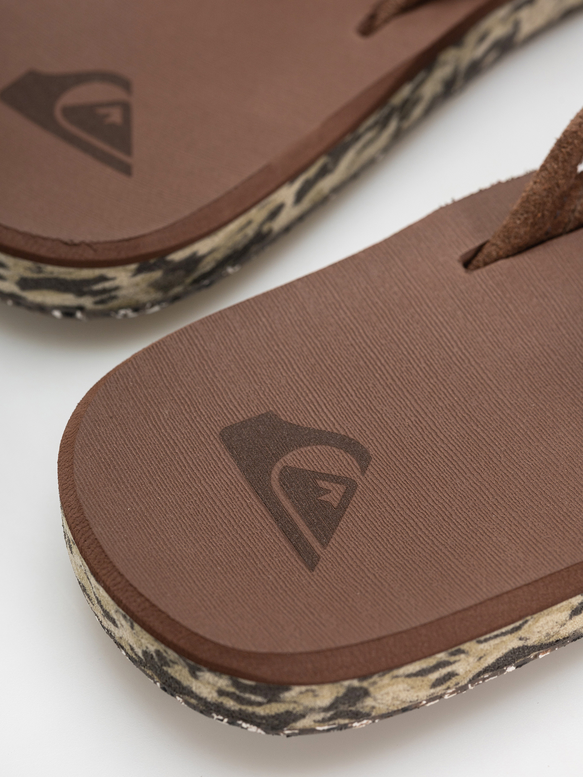 papuci de plajă Quiksilver Carver Suede Recycled (brown)