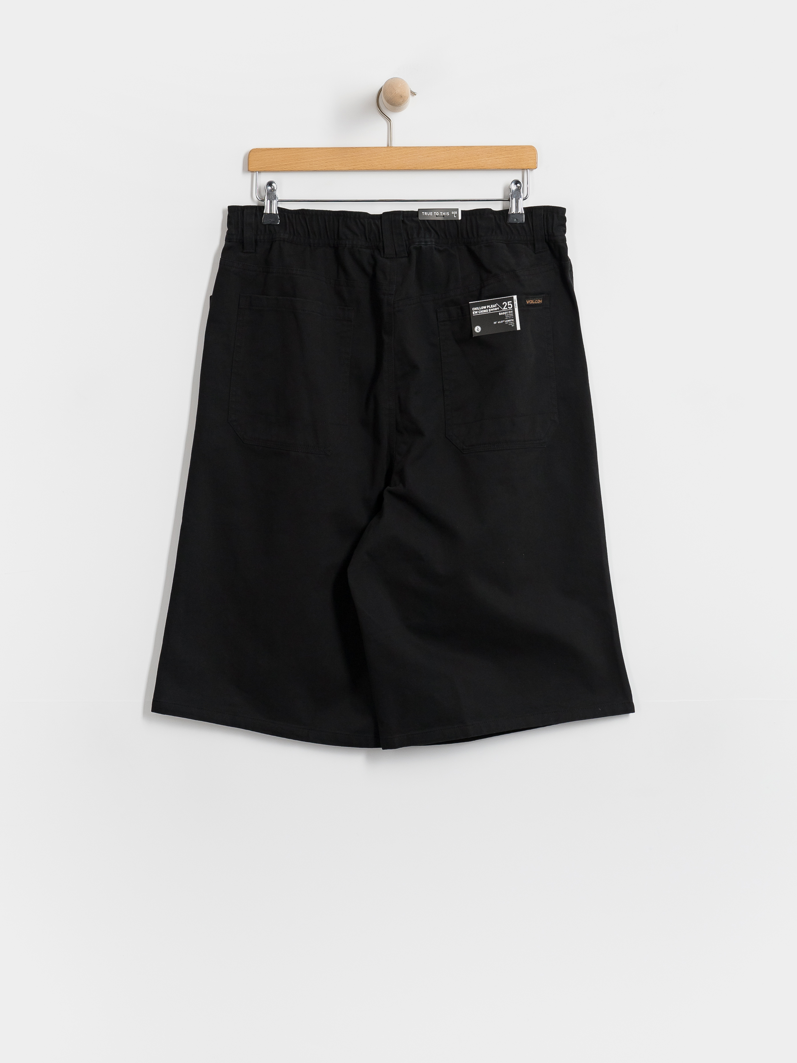 Pantaloni scurți Volcom Chillow Pleat Ew Chino Sht 24 (black)