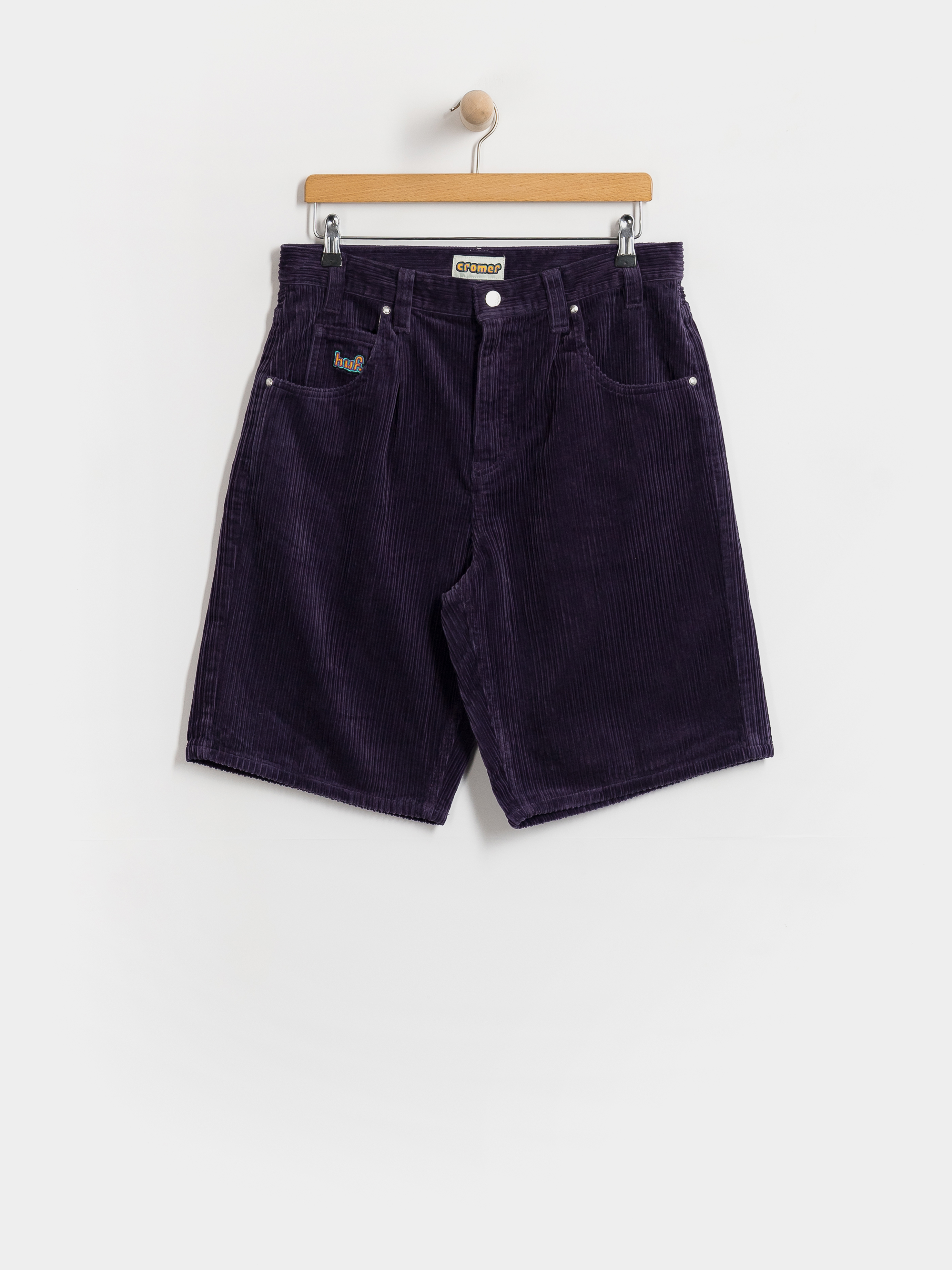 Pantaloni scuru021bi HUF Cromer Corduroy (dark berry)