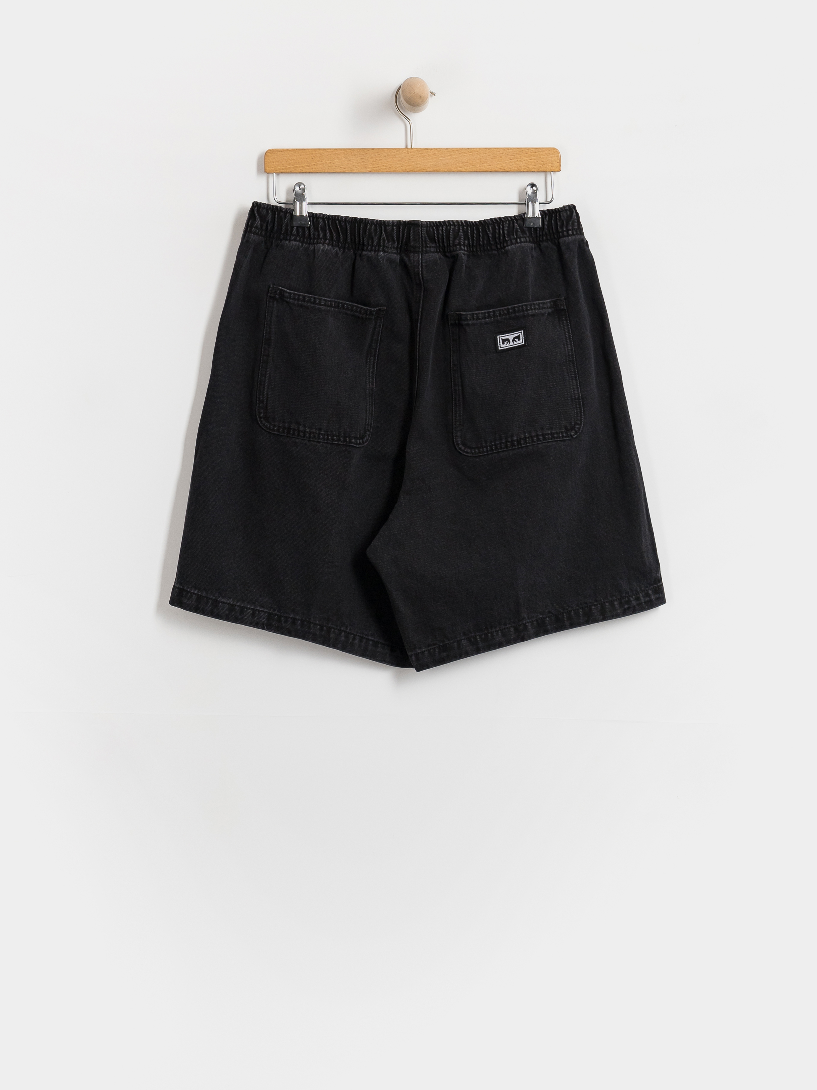 Pantaloni scurți OBEY Easy Denim (washed black)