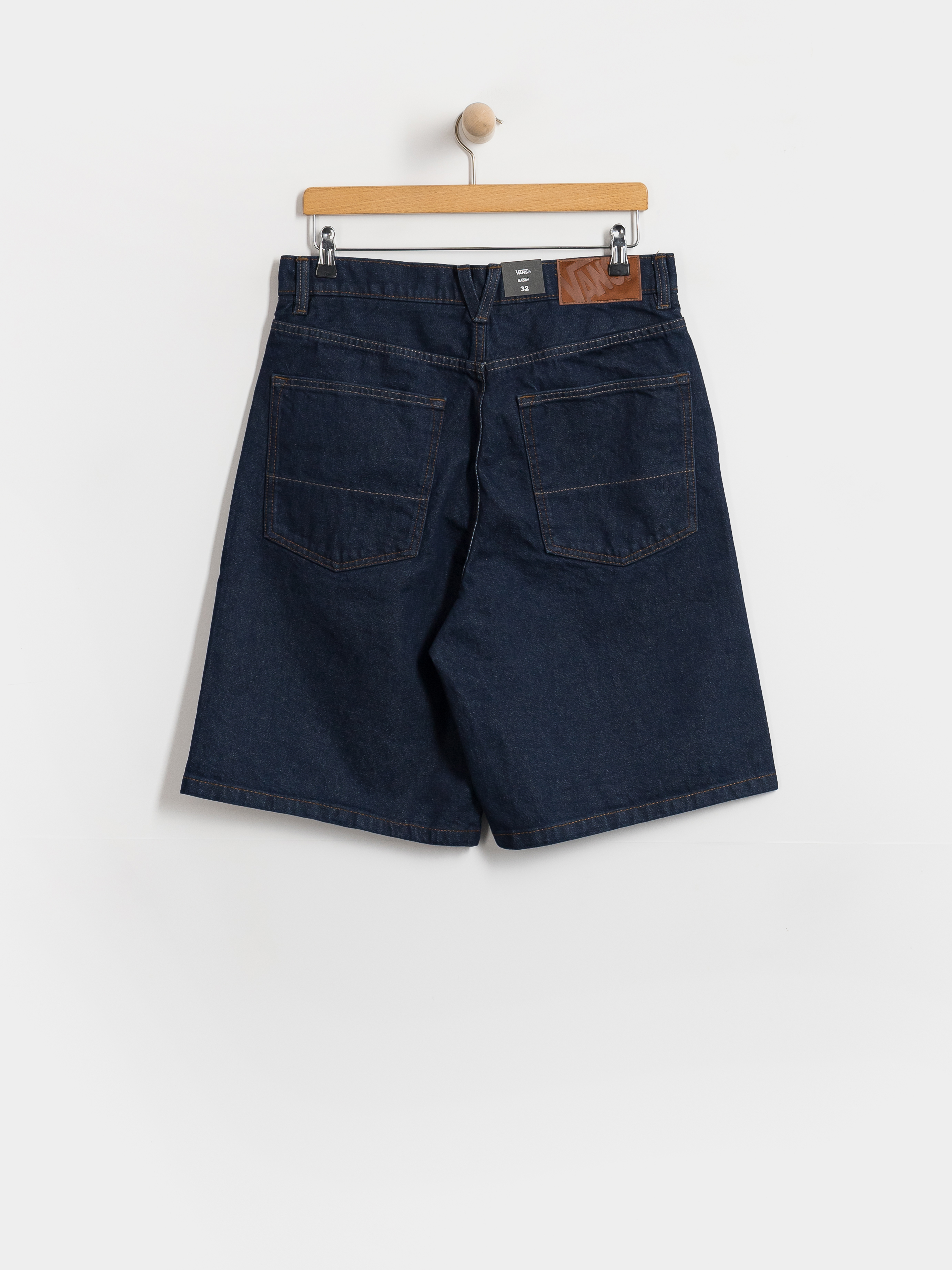 Pantaloni scurți Vans Lx Check 5 Baggy Denim (dark rinse)