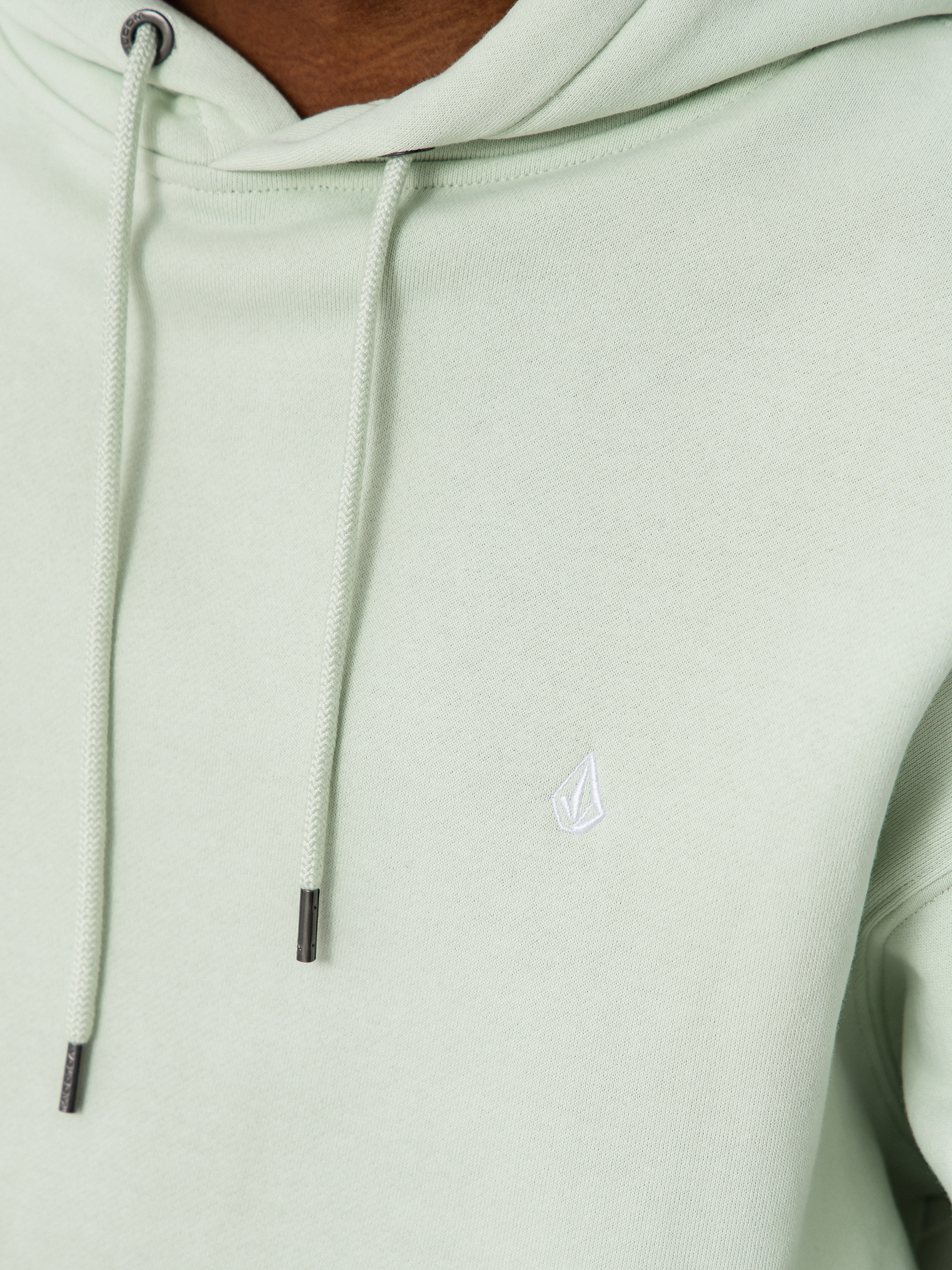 Hanorac cu glugă Volcom Single Stone HD (pale aqua)