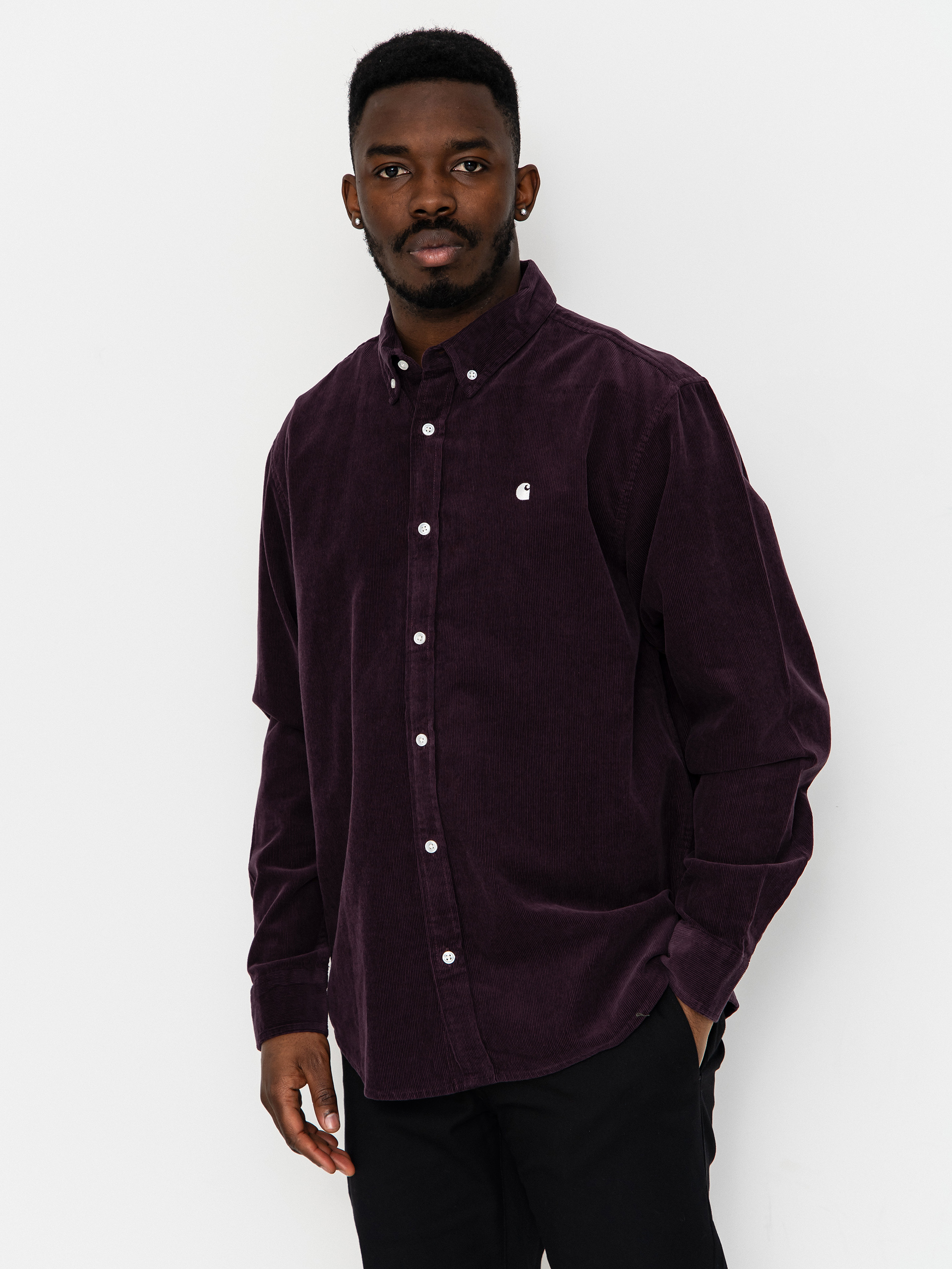 Cu0103mau0219u0103 Carhartt WIP Madison Fine Cord (cozy purple/wax)