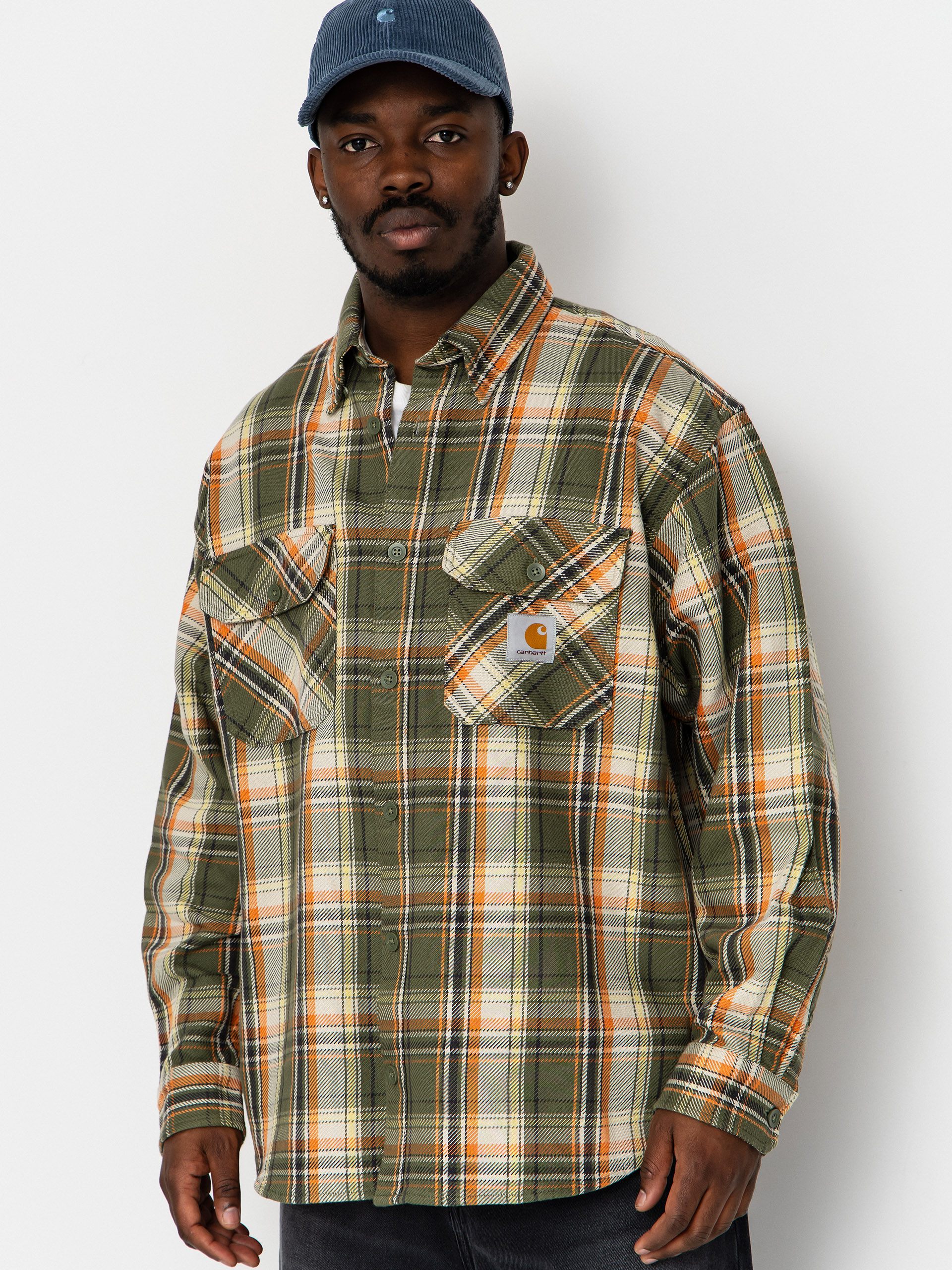 Cu0103mau0219u0103 Carhartt WIP Tunick (tunick check/dollar green)