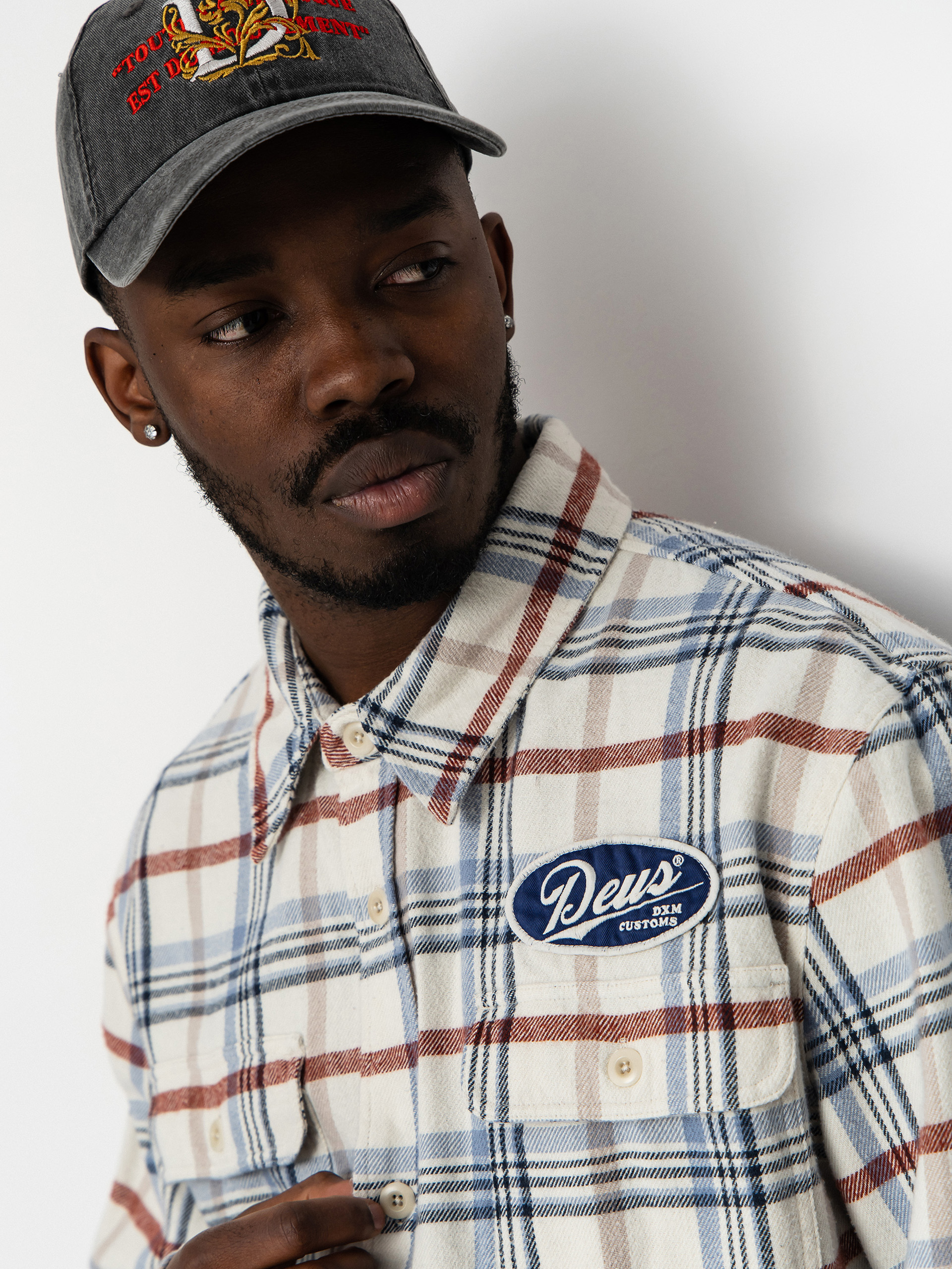 Cămașă Deus Ex Machina Vacay Check (natural check)