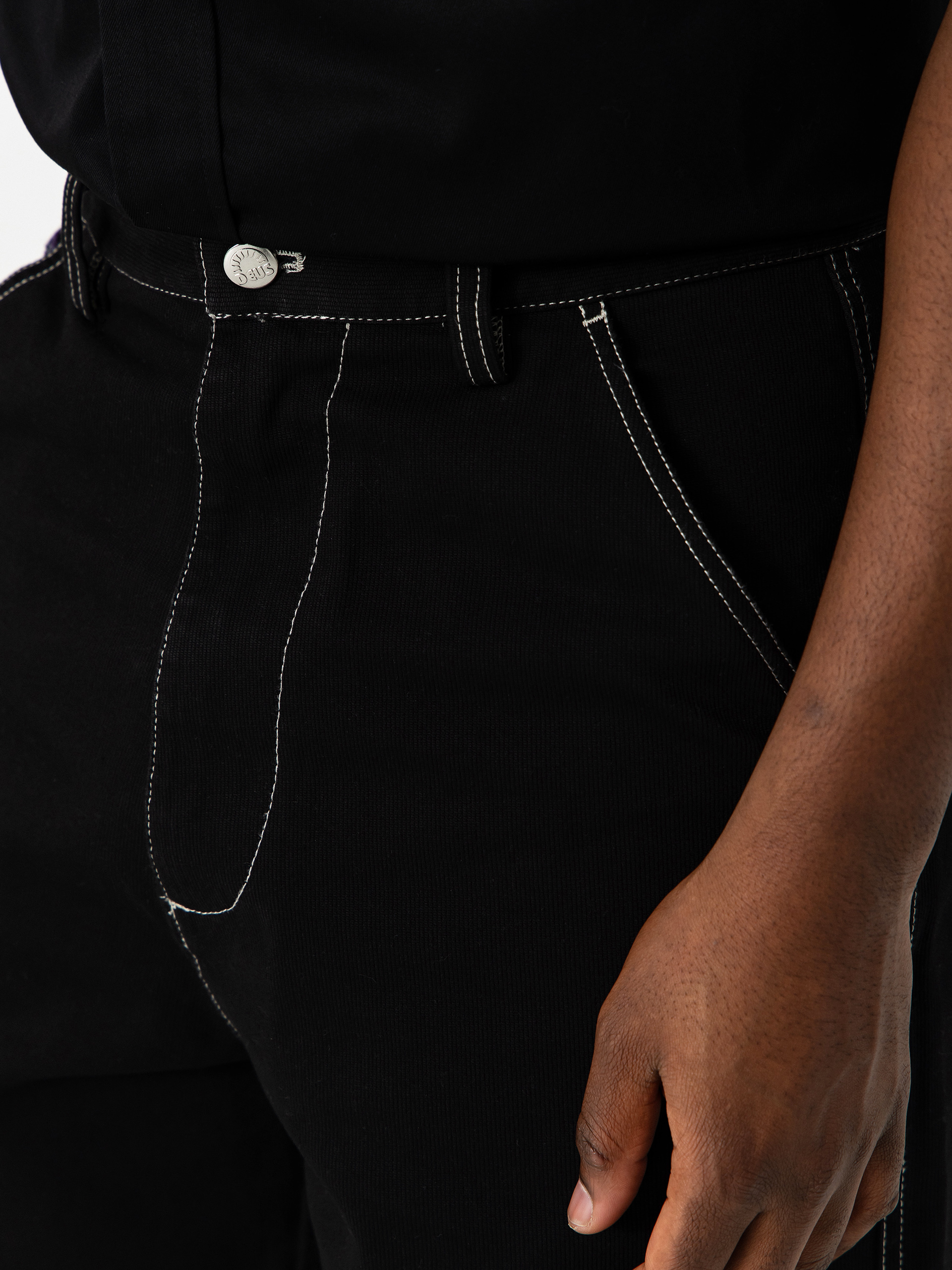 Pantaloni scurți Deus Ex Machina Stringer Walk (anthracite)