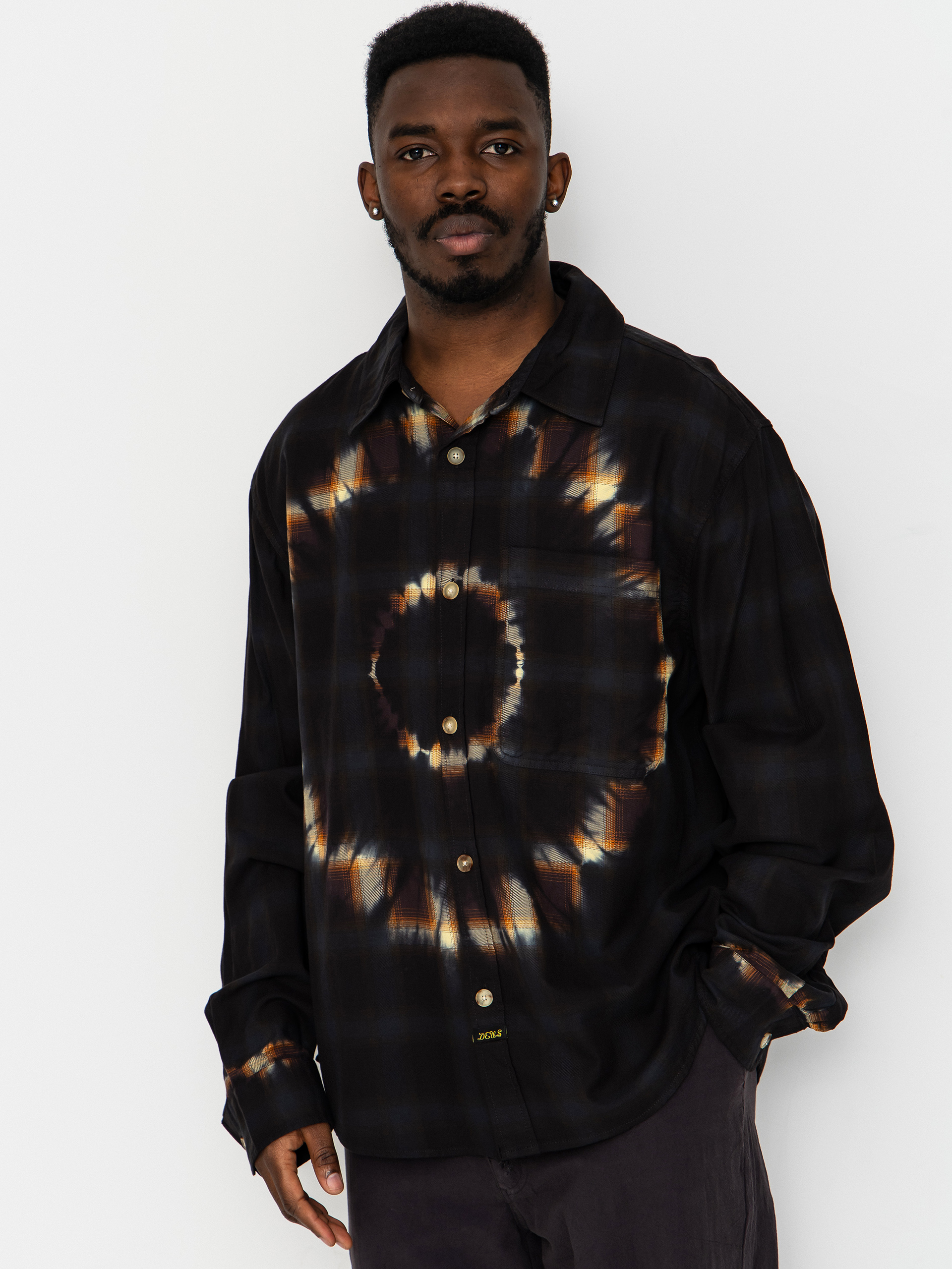 Cămașă Deus Ex Machina Vicizous (nightingale brown)