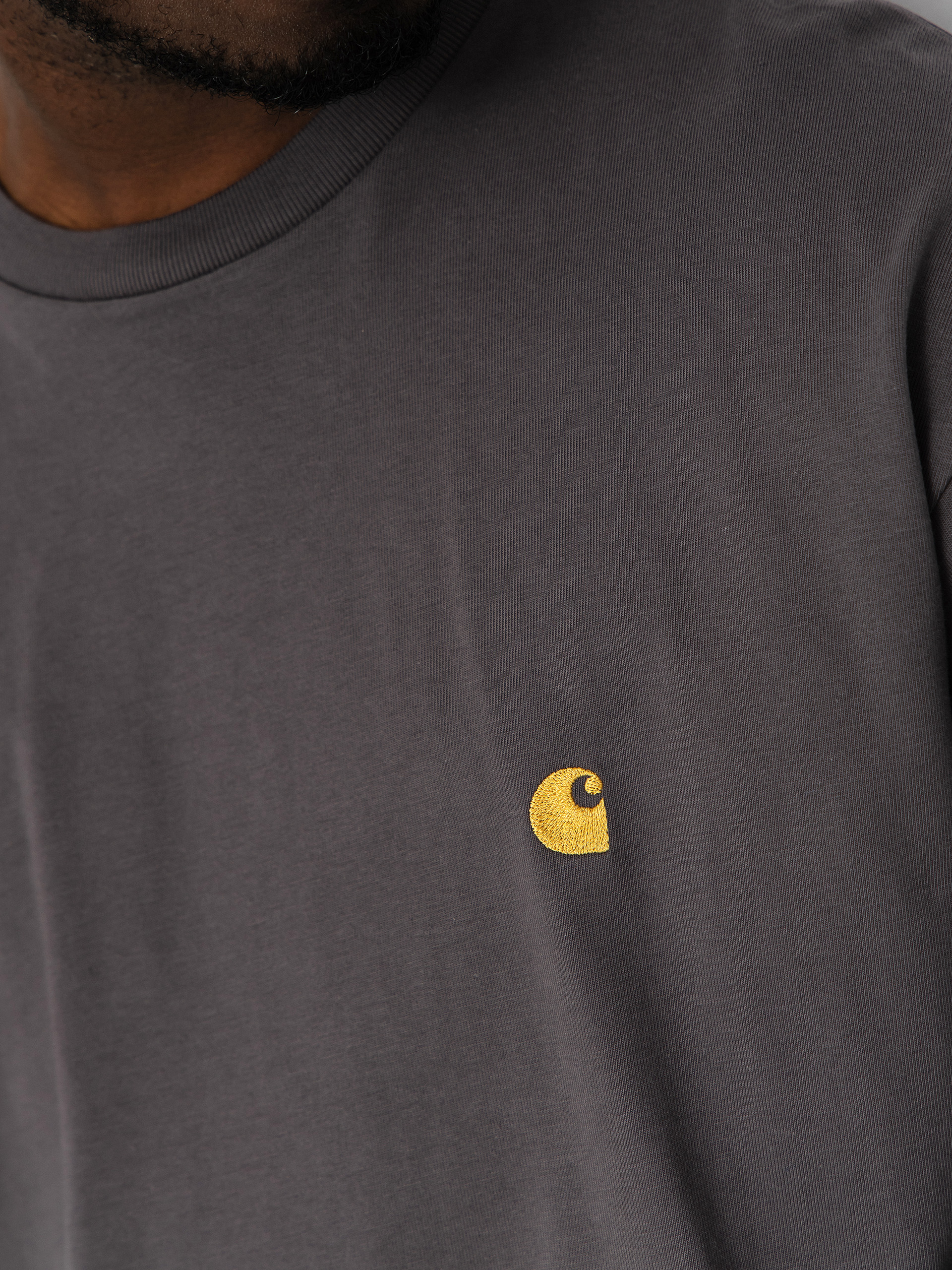 Longsleeve Carhartt WIP Chase (porphyry/gold)