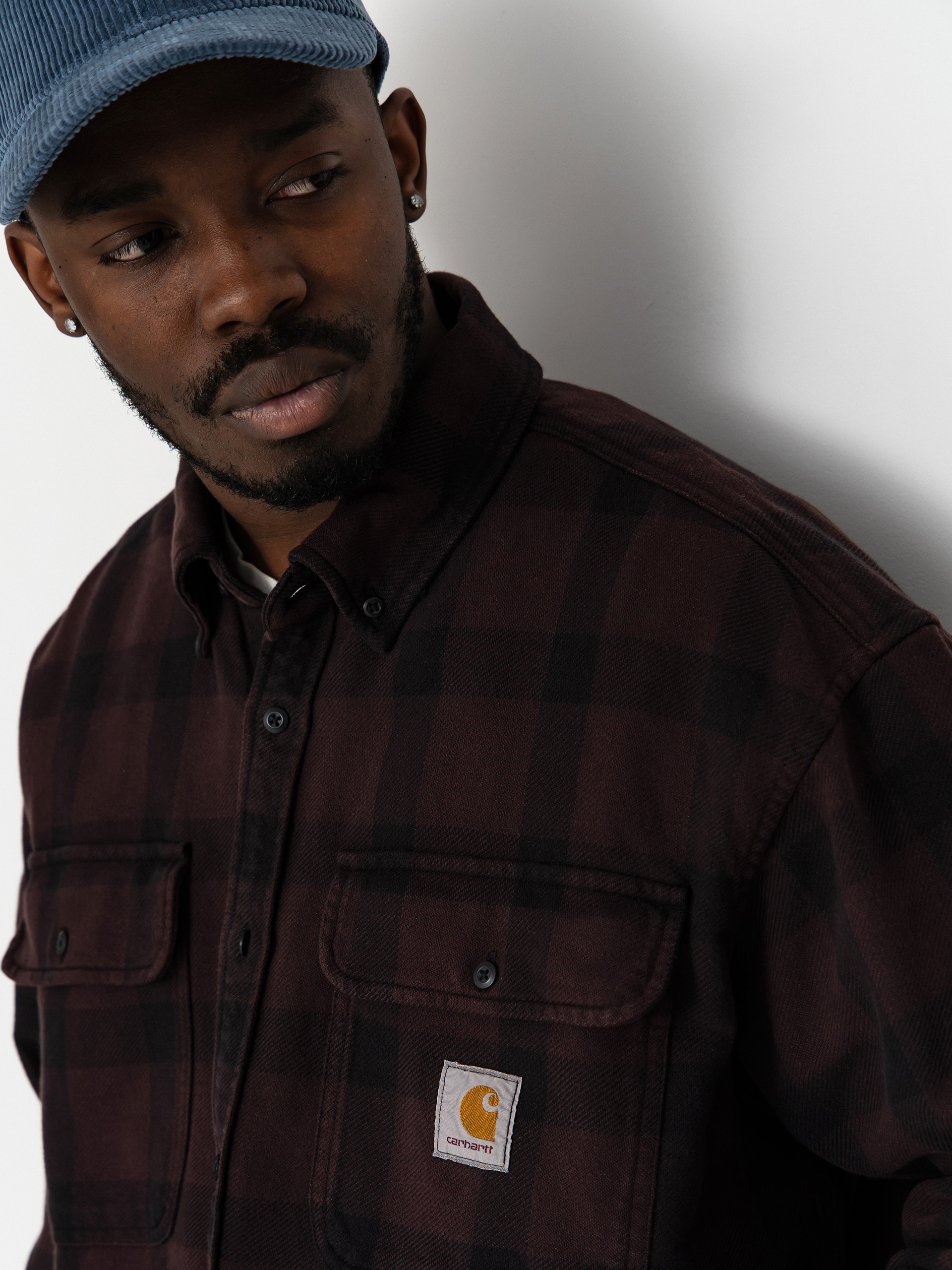 Cămașă Carhartt WIP Edmands (edmands check/natural/palisander)