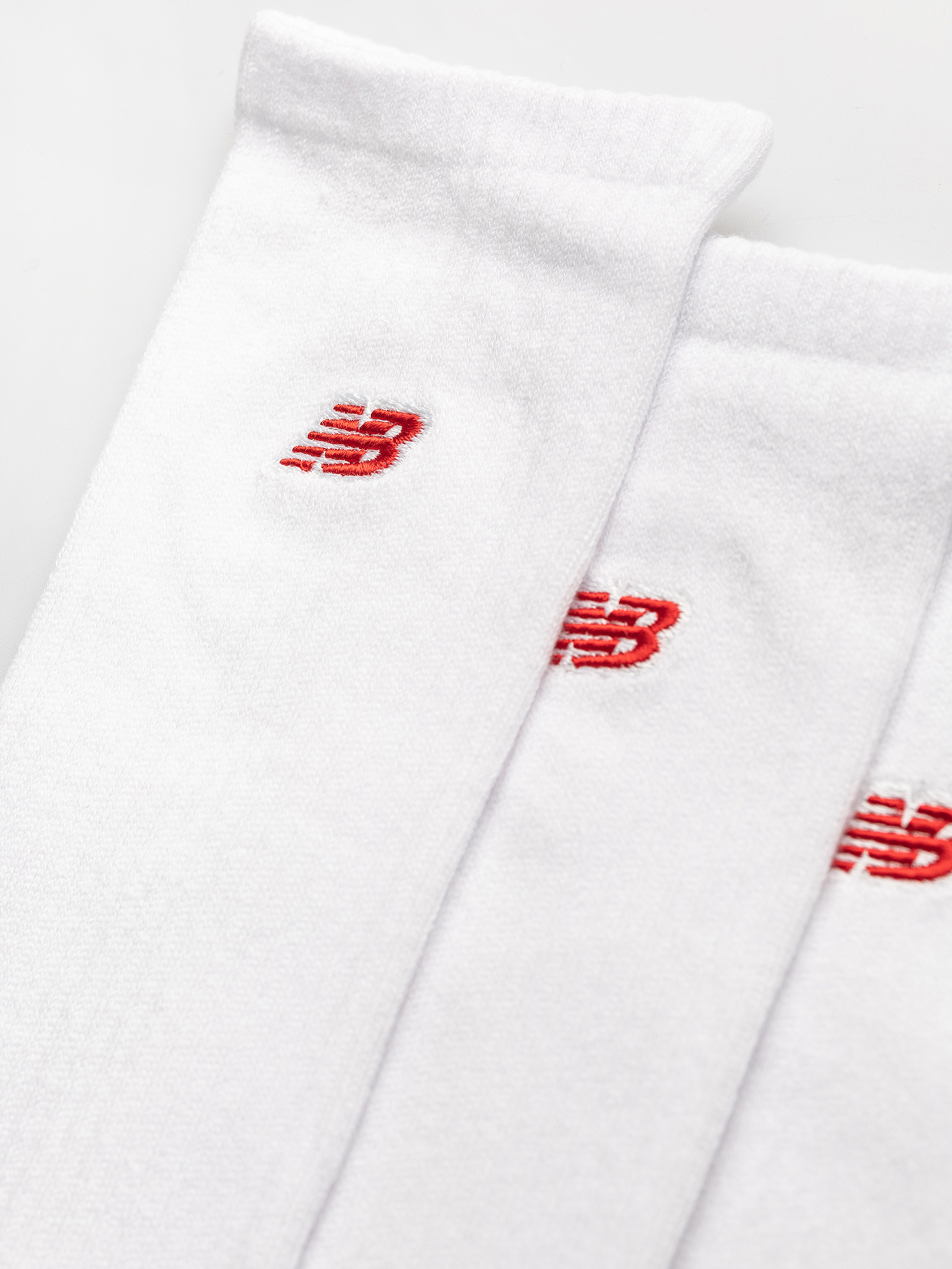 Șosete New Balance Red Patch Logo Crew 3pk (white)
