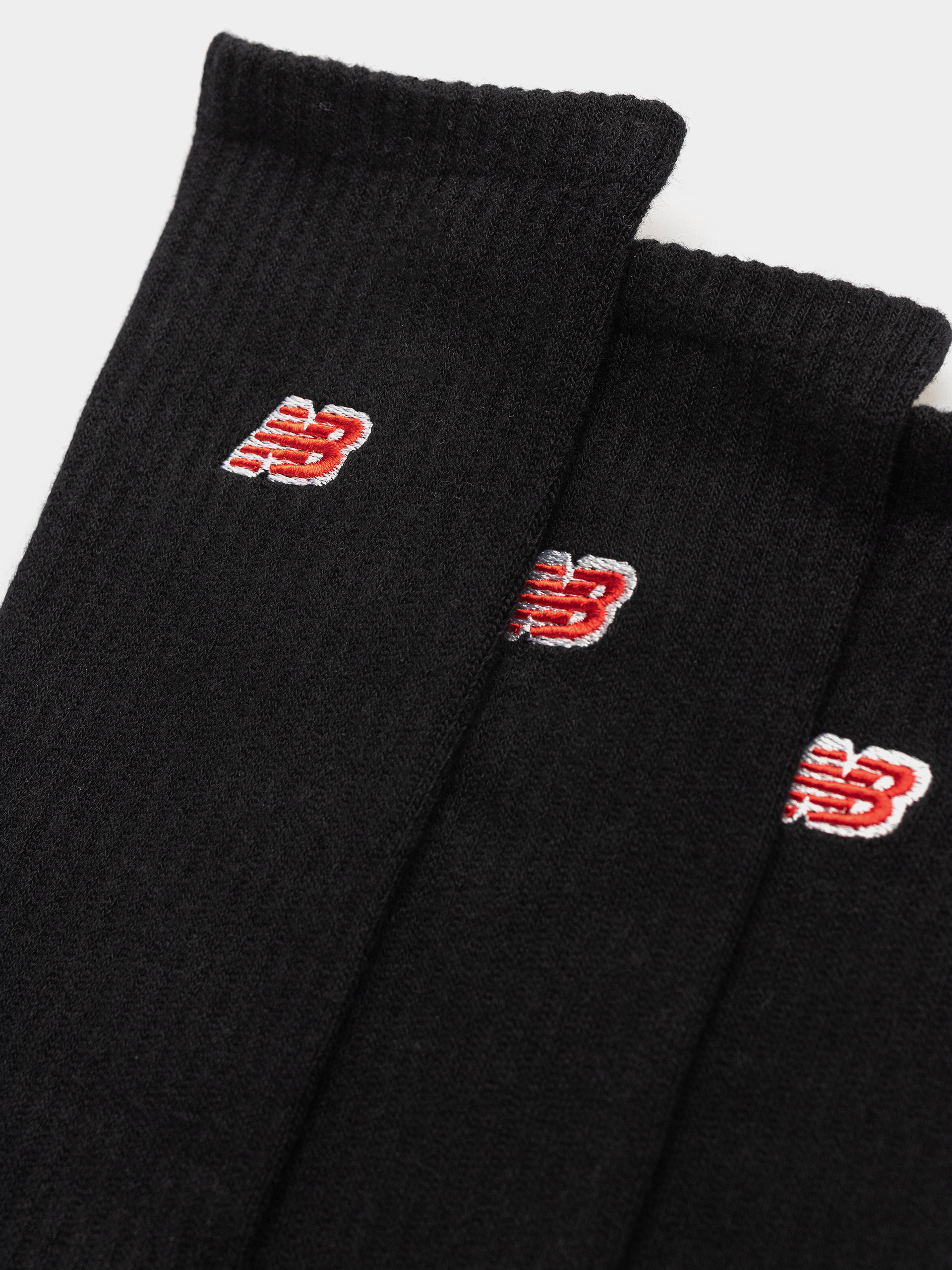 Șosete New Balance Red Patch Logo Crew 3pk (black)