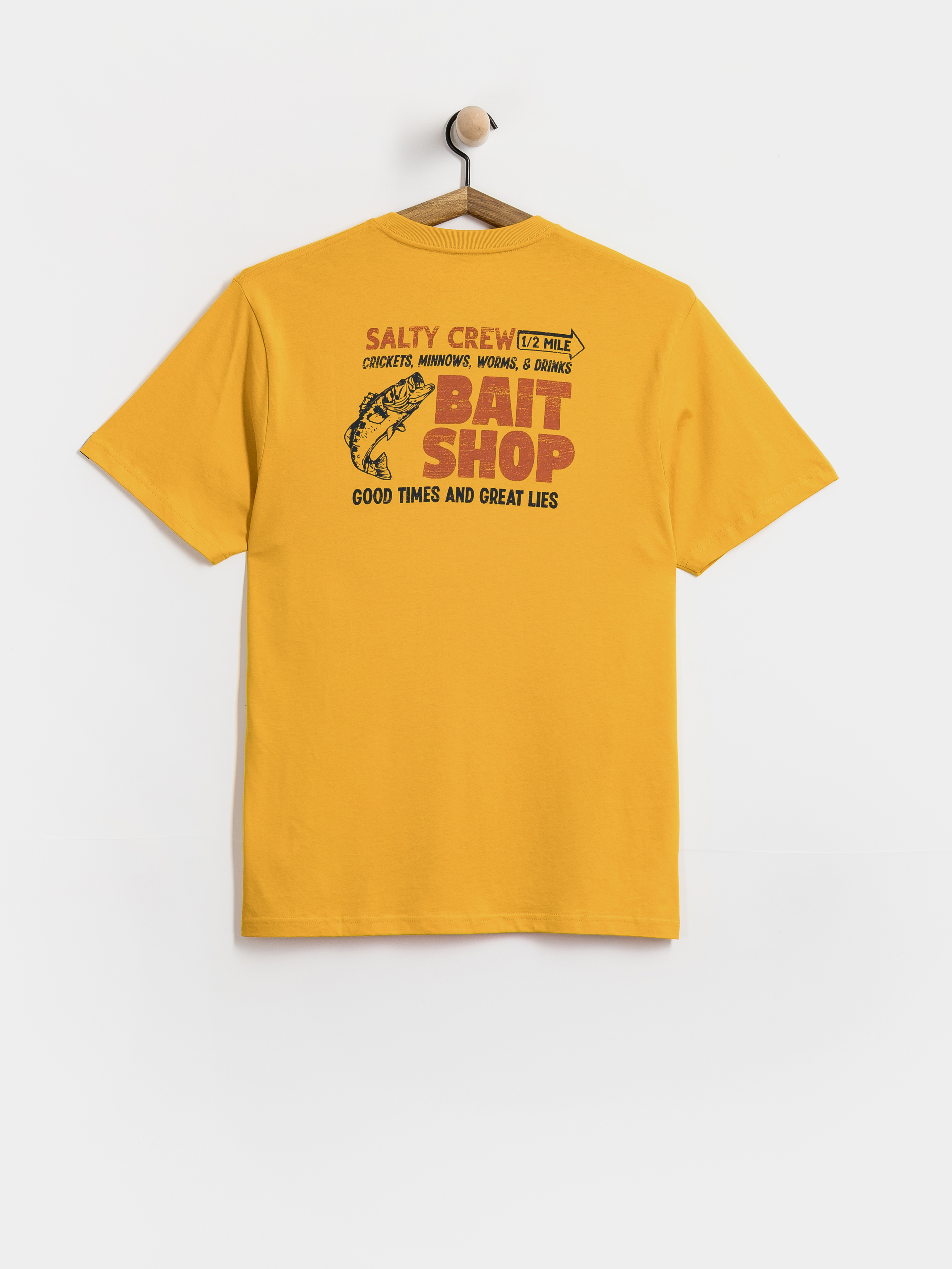 Tricou Salty Crew Bait Shop (mineral yellow)