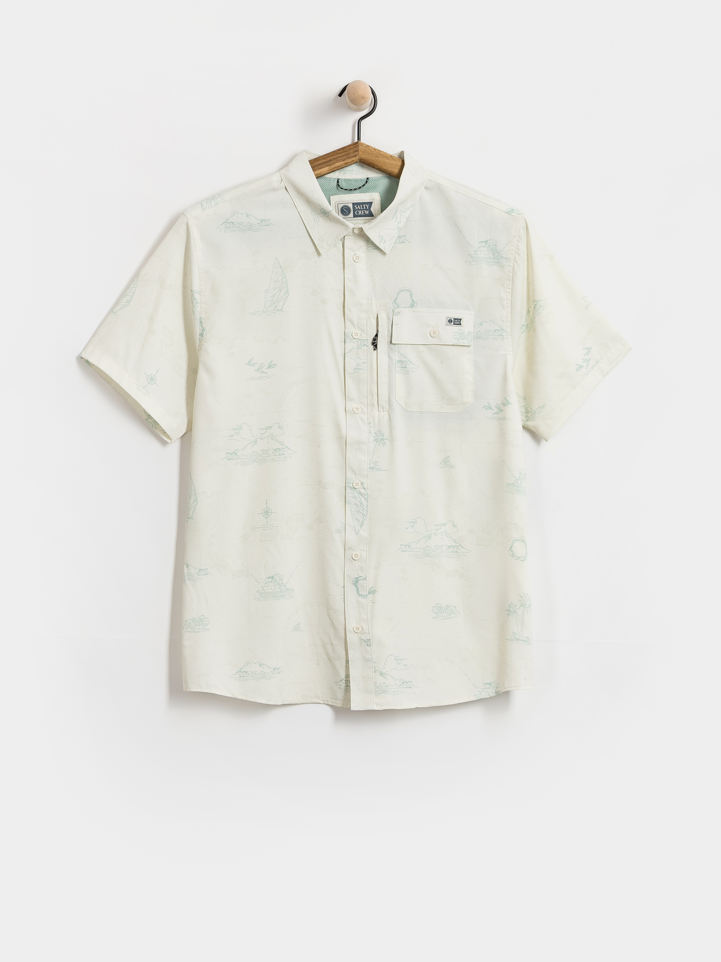 Cămașă Salty Crew Flagship Uv Button Up (white)