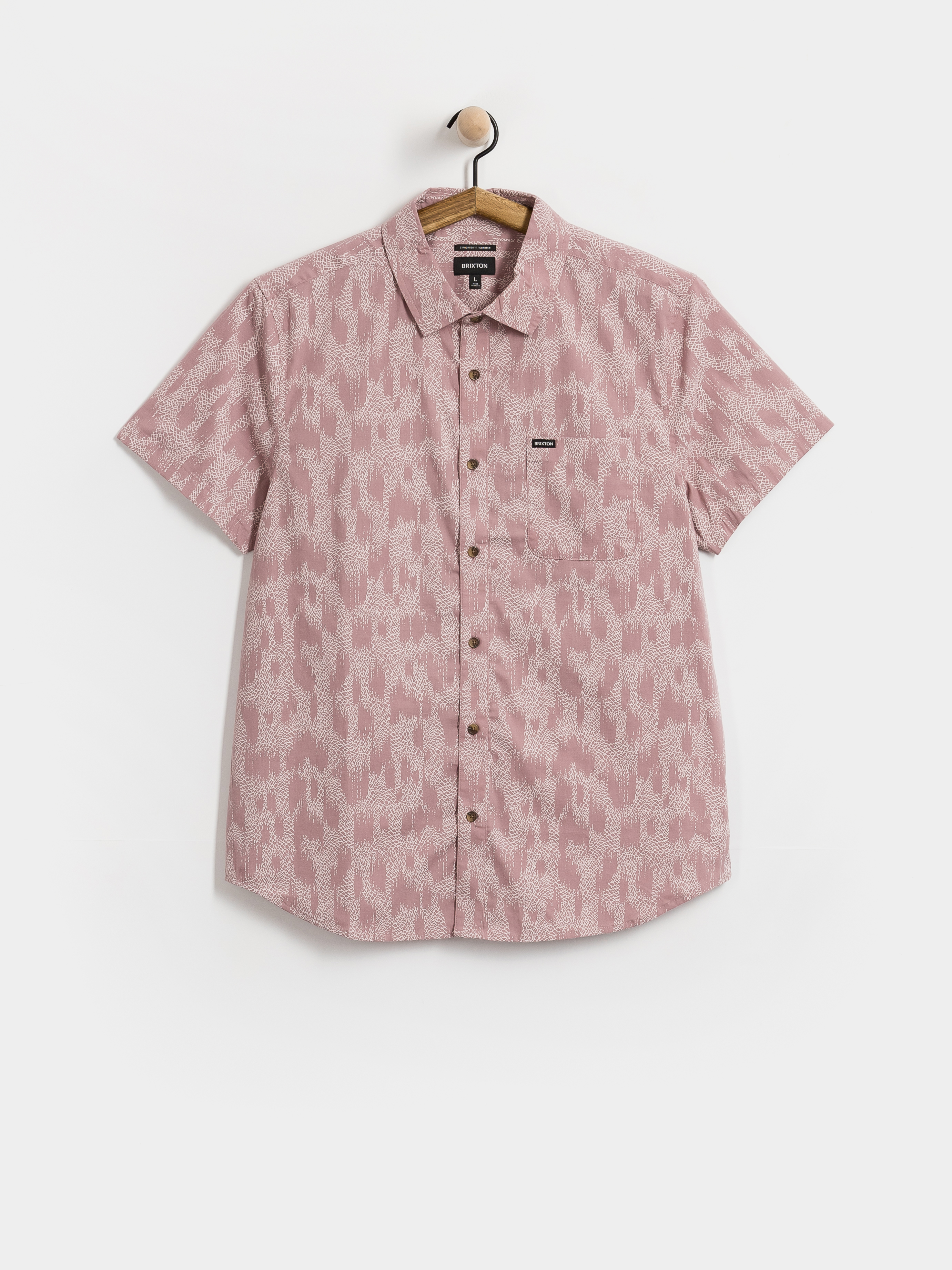 Cu0103mau0219u0103 Brixton Charter Print (dark pink/silver crackle paint)