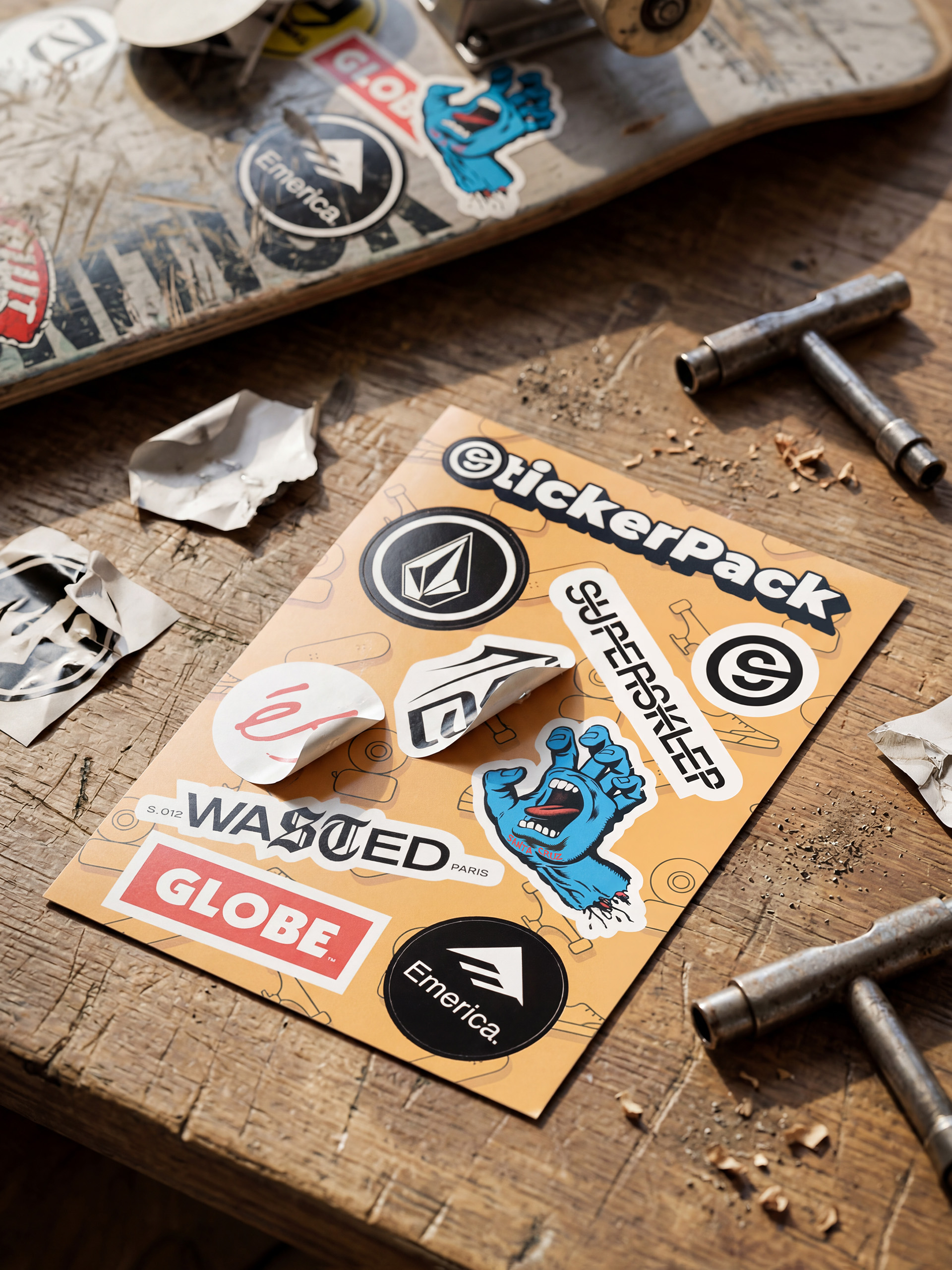 Stickere Supersklep Sticker Pack (skate)
