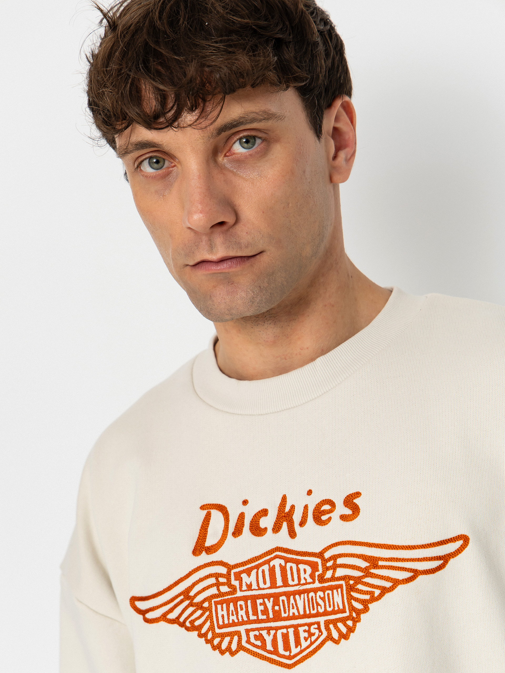 Hanorac Dickies X Harley Davidson Boxy Crew (bone)