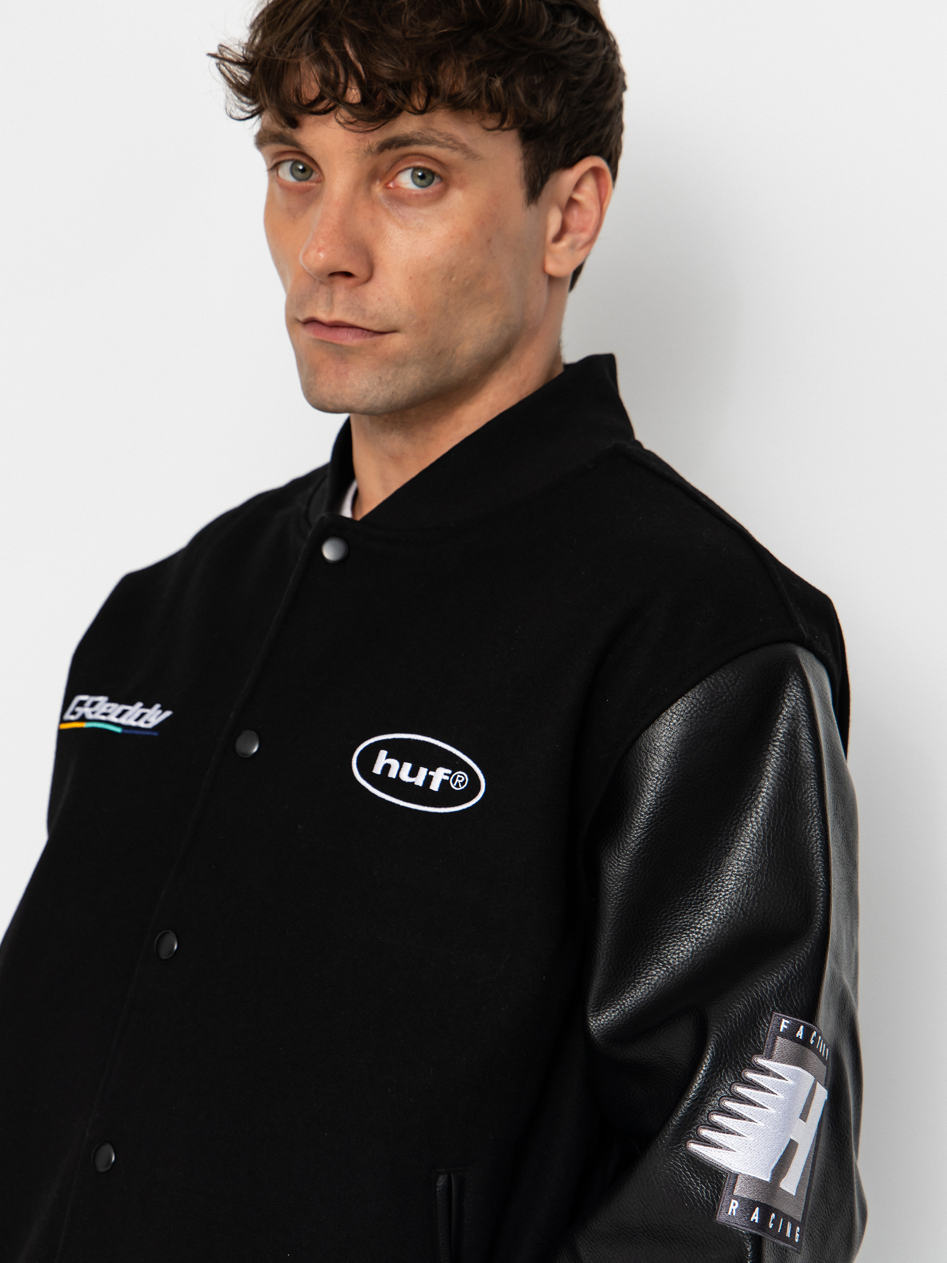 Geacă HUF X Greddy Varsity (black)