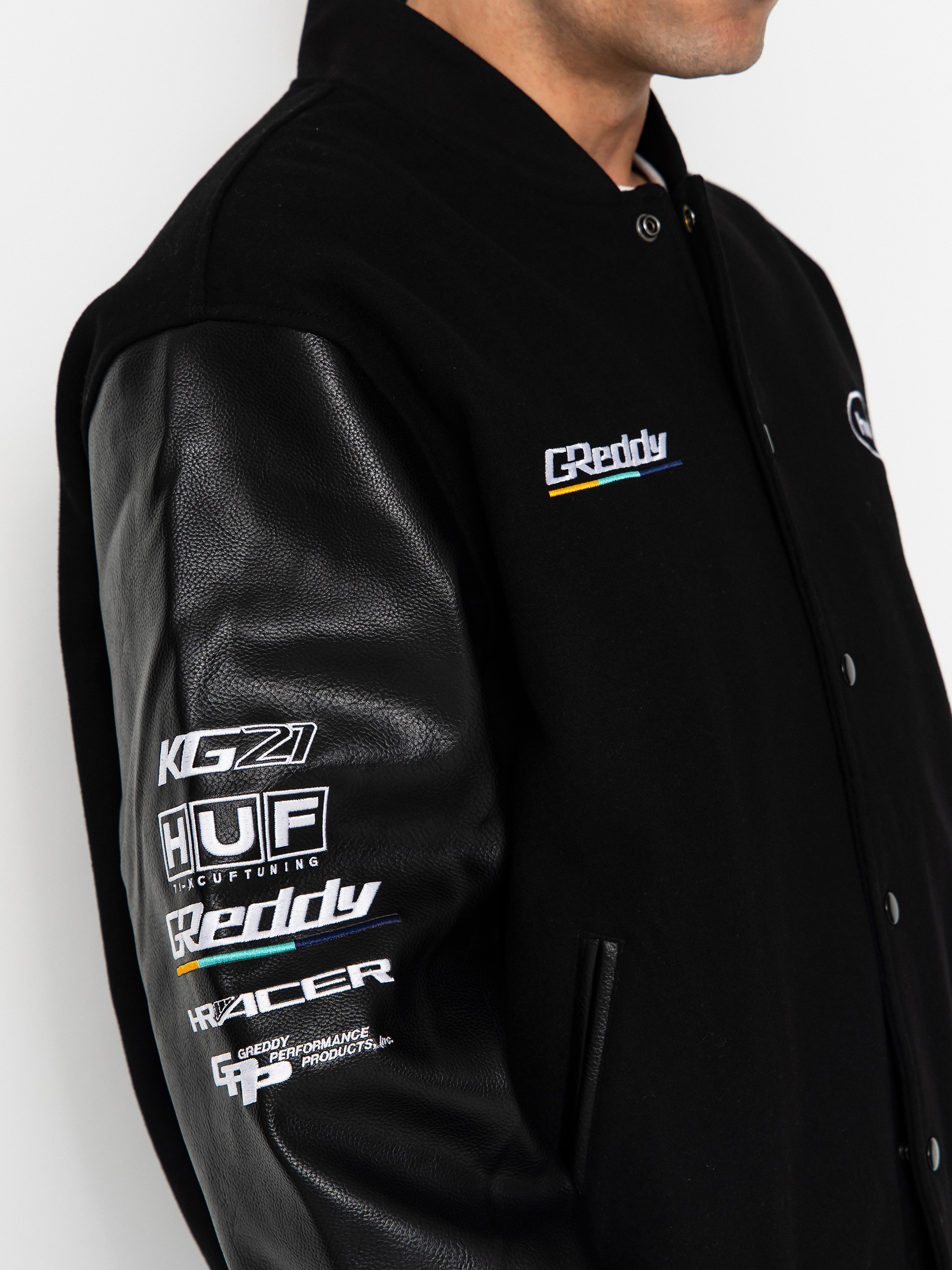 Geacă HUF X Greddy Varsity (black)