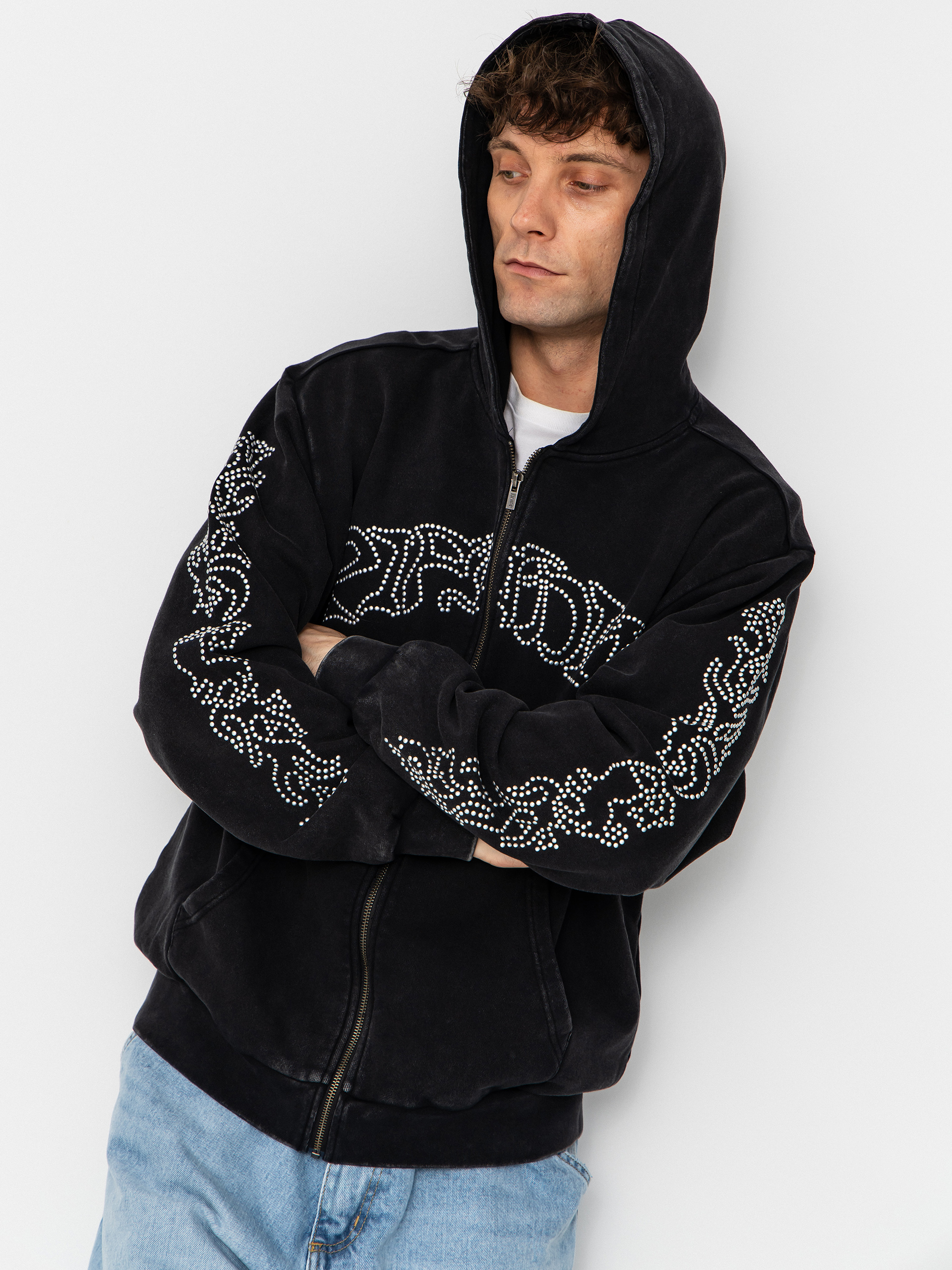 Hanorac cu glugă RipNDip Pretty Flacko Zip HD (black/charcoal)