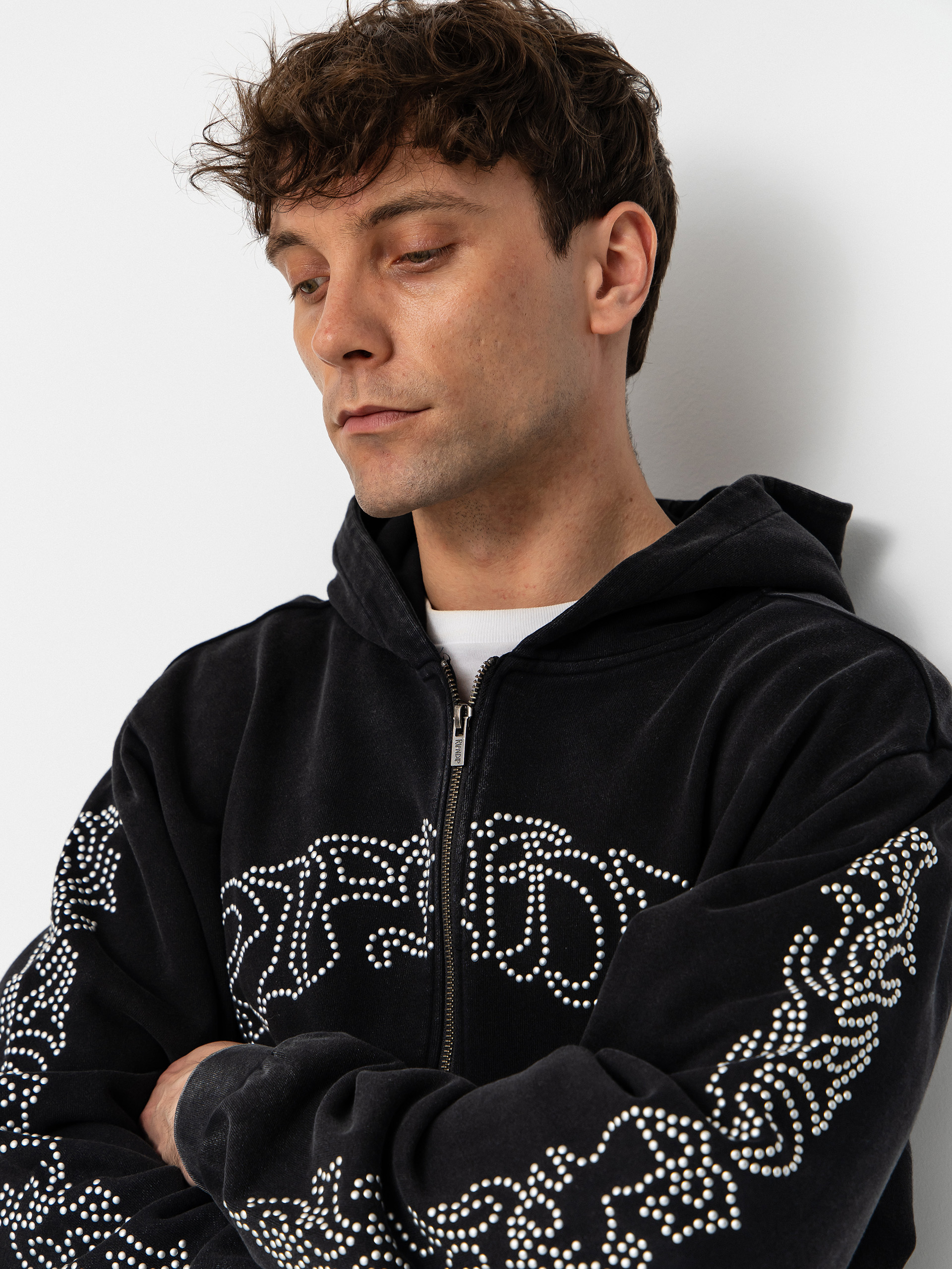 Hanorac cu glugă RipNDip Pretty Flacko Zip HD (black/charcoal)