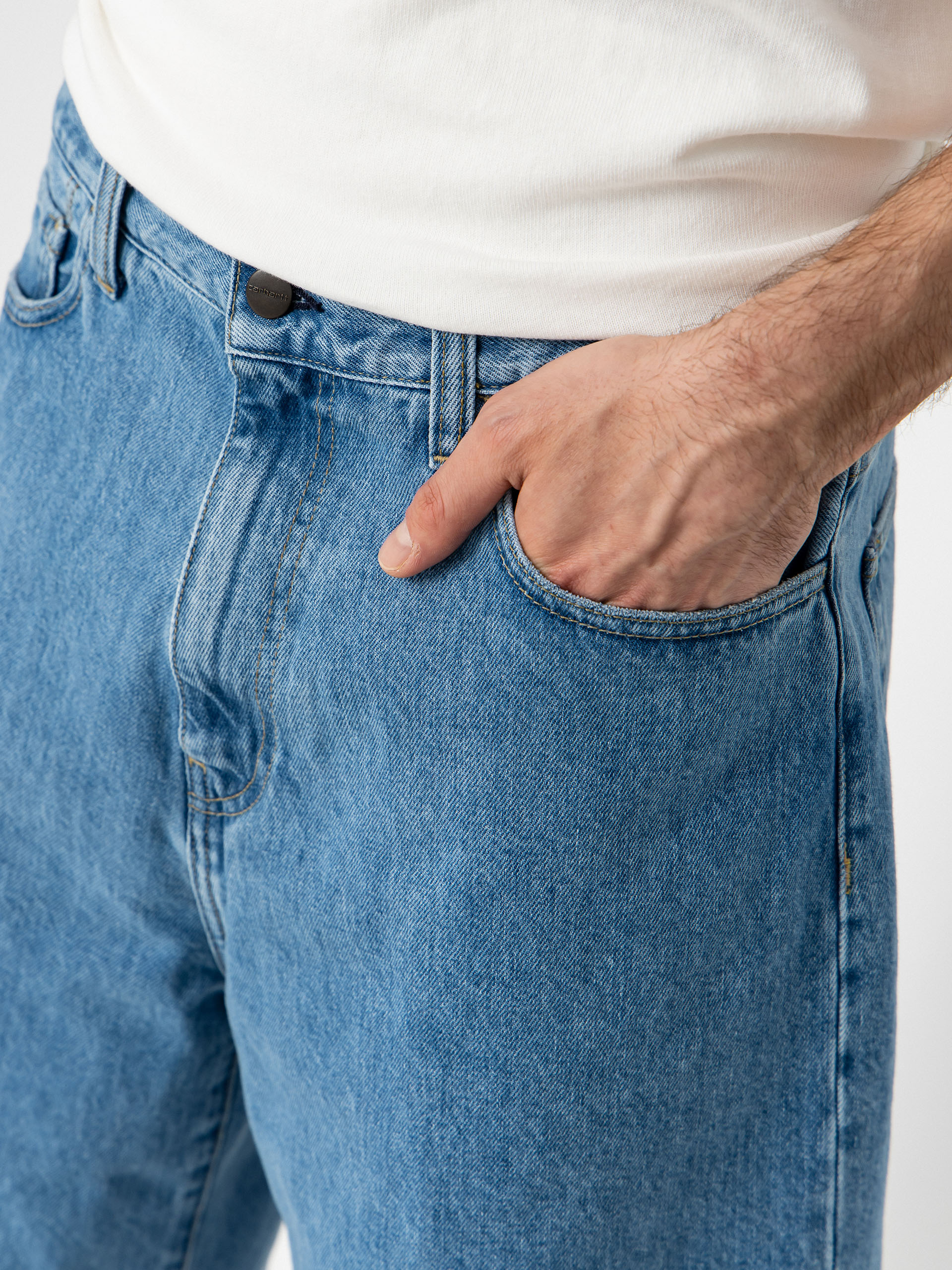 Pantaloni scurți Carhartt WIP Langdon (blue stone bleached)