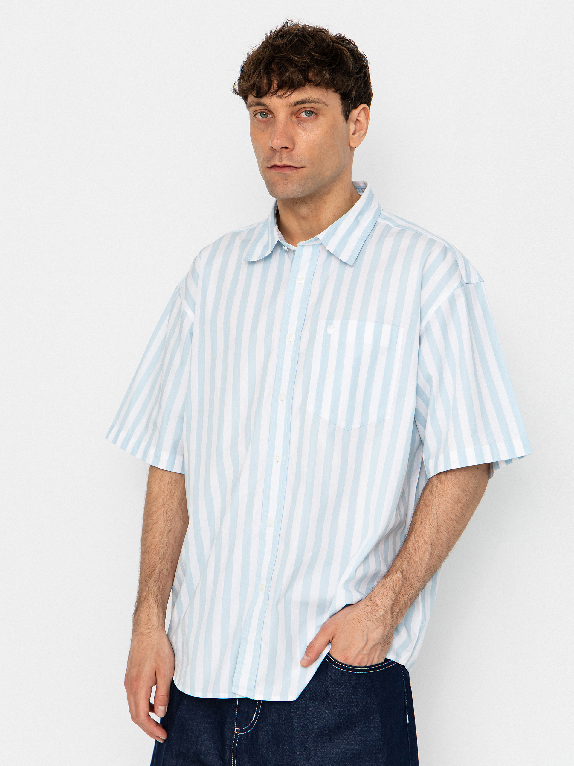 Cămașă Carhartt WIP Royce (royce stripe/icaria/white)