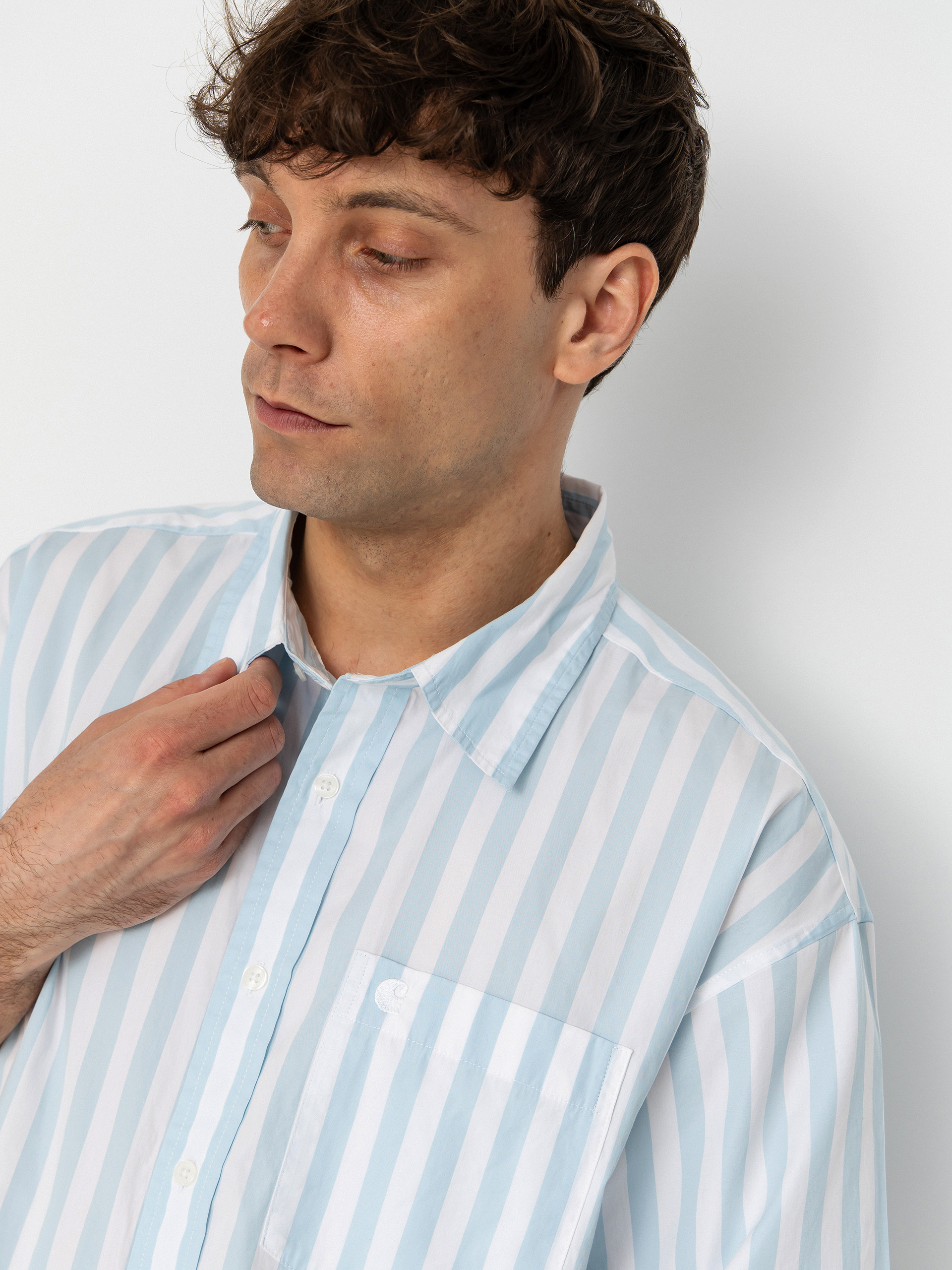 Cămașă Carhartt WIP Royce (royce stripe/icaria/white)
