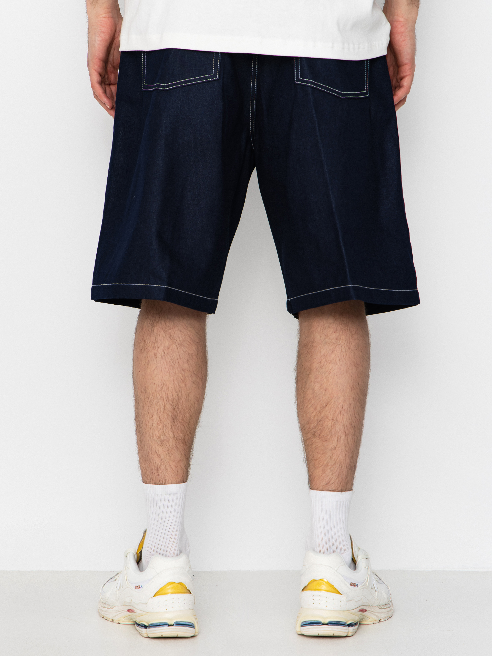 Pantaloni scurți Carhartt WIP Brandon (blue rigrid)