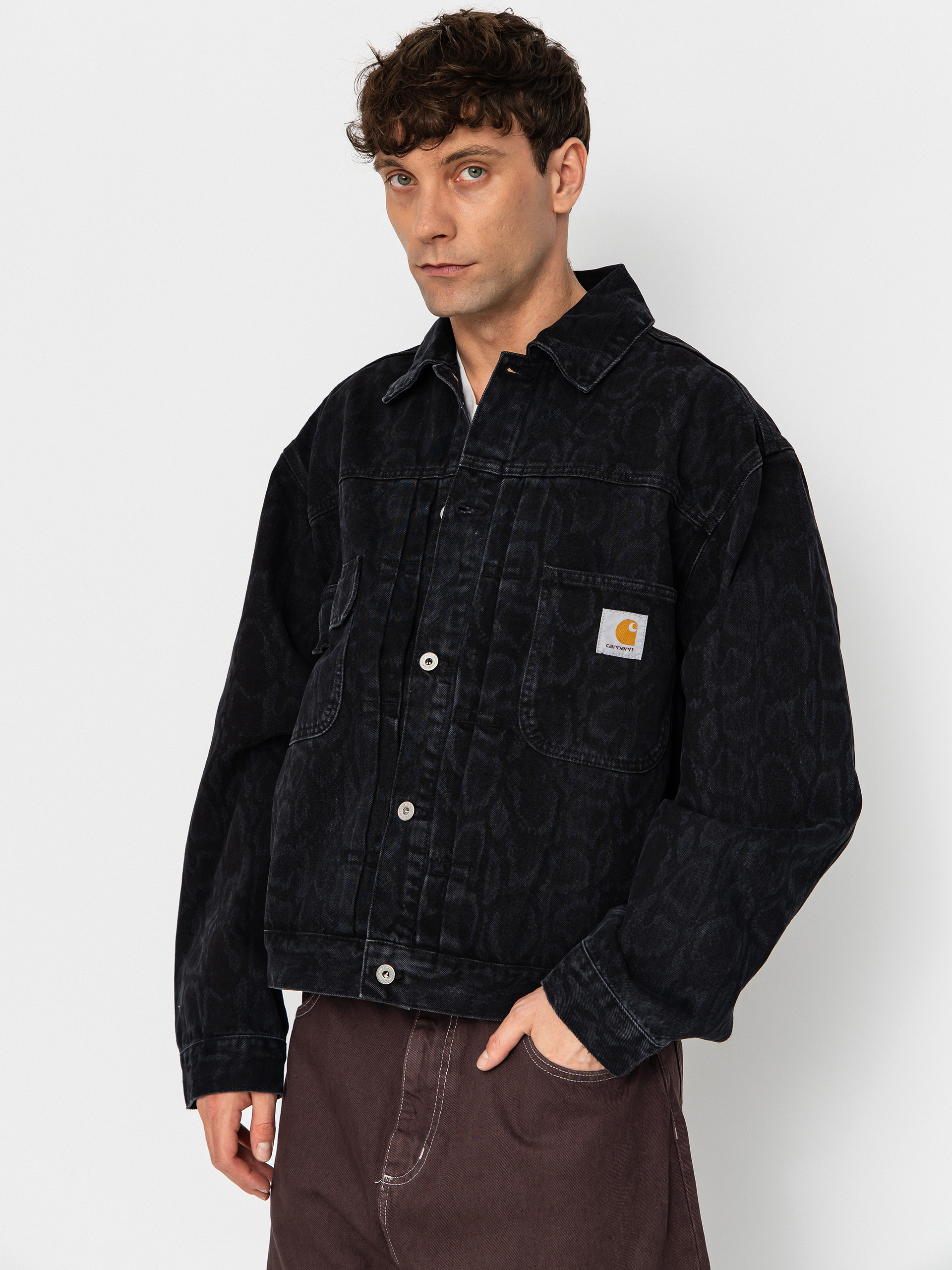 Geacă Carhartt WIP Belmar (snake camo/black)