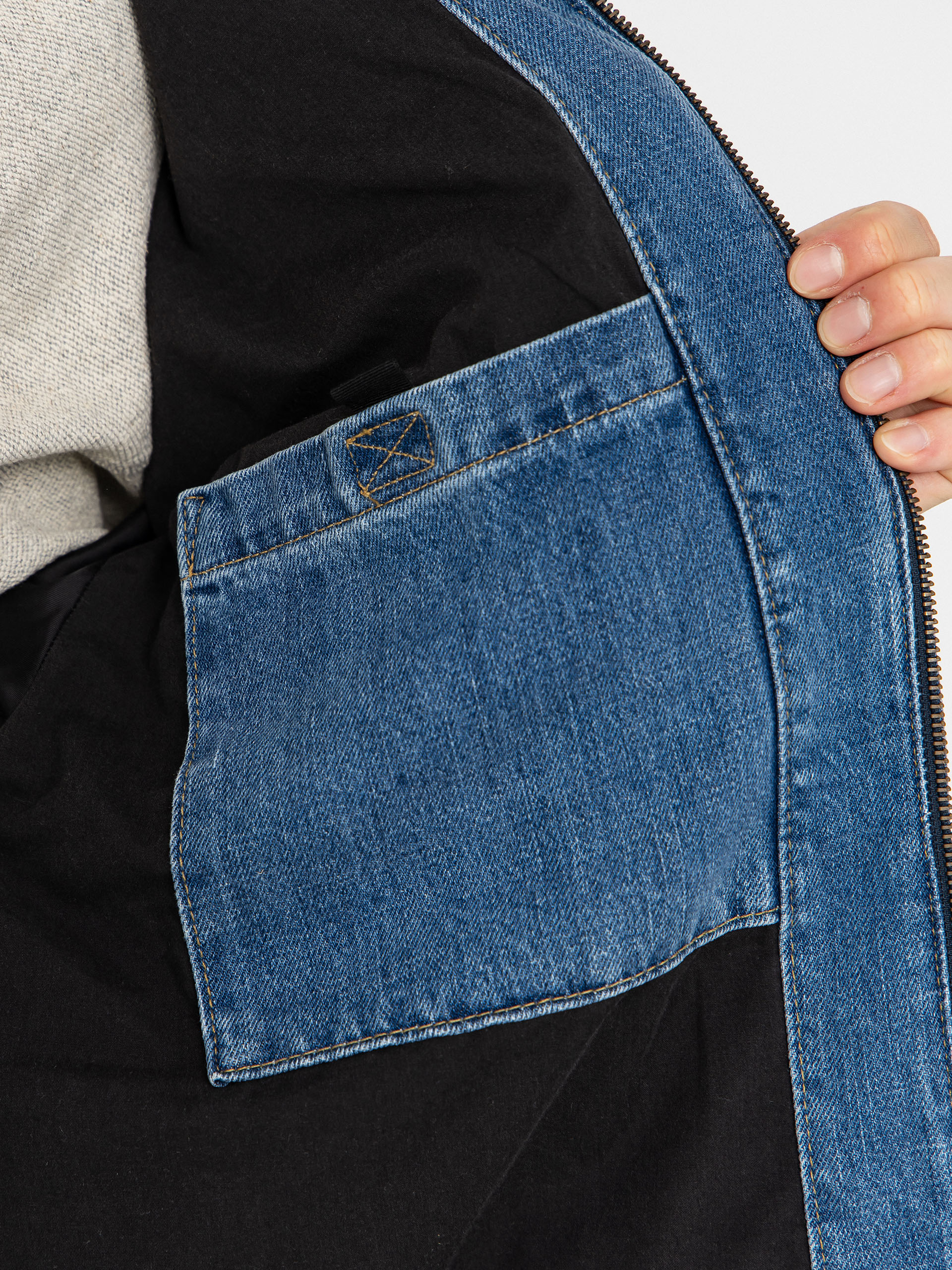 Geacă Carhartt WIP OG Detroit (blue/dusty h brown)