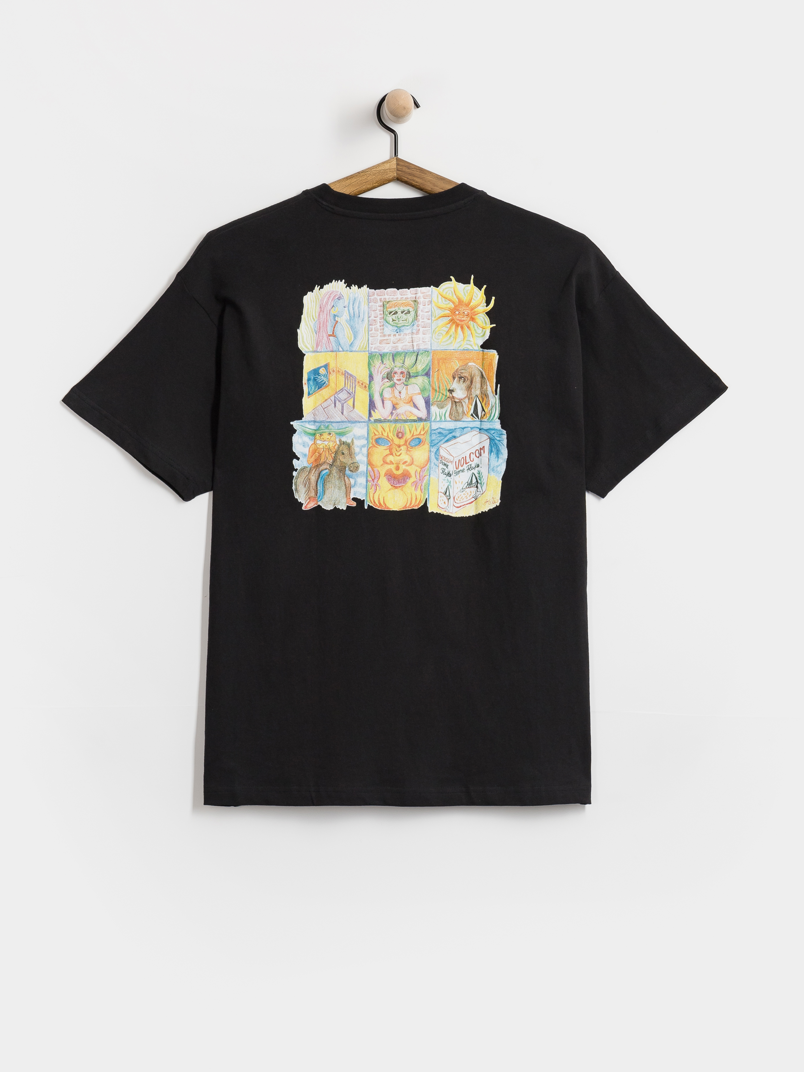 Tricou Volcom Double Fantasy Lse (black)