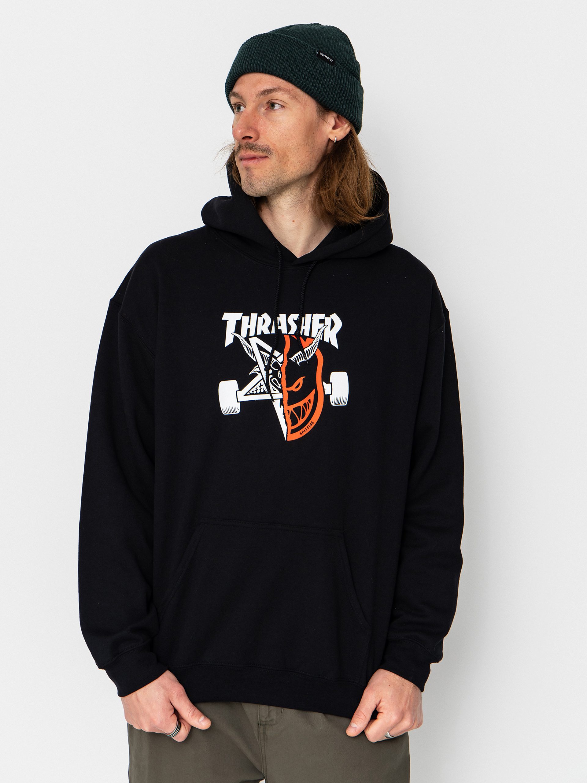 Hanorac cu glugă Thrasher x Spitfire Thrash & Burn HD
