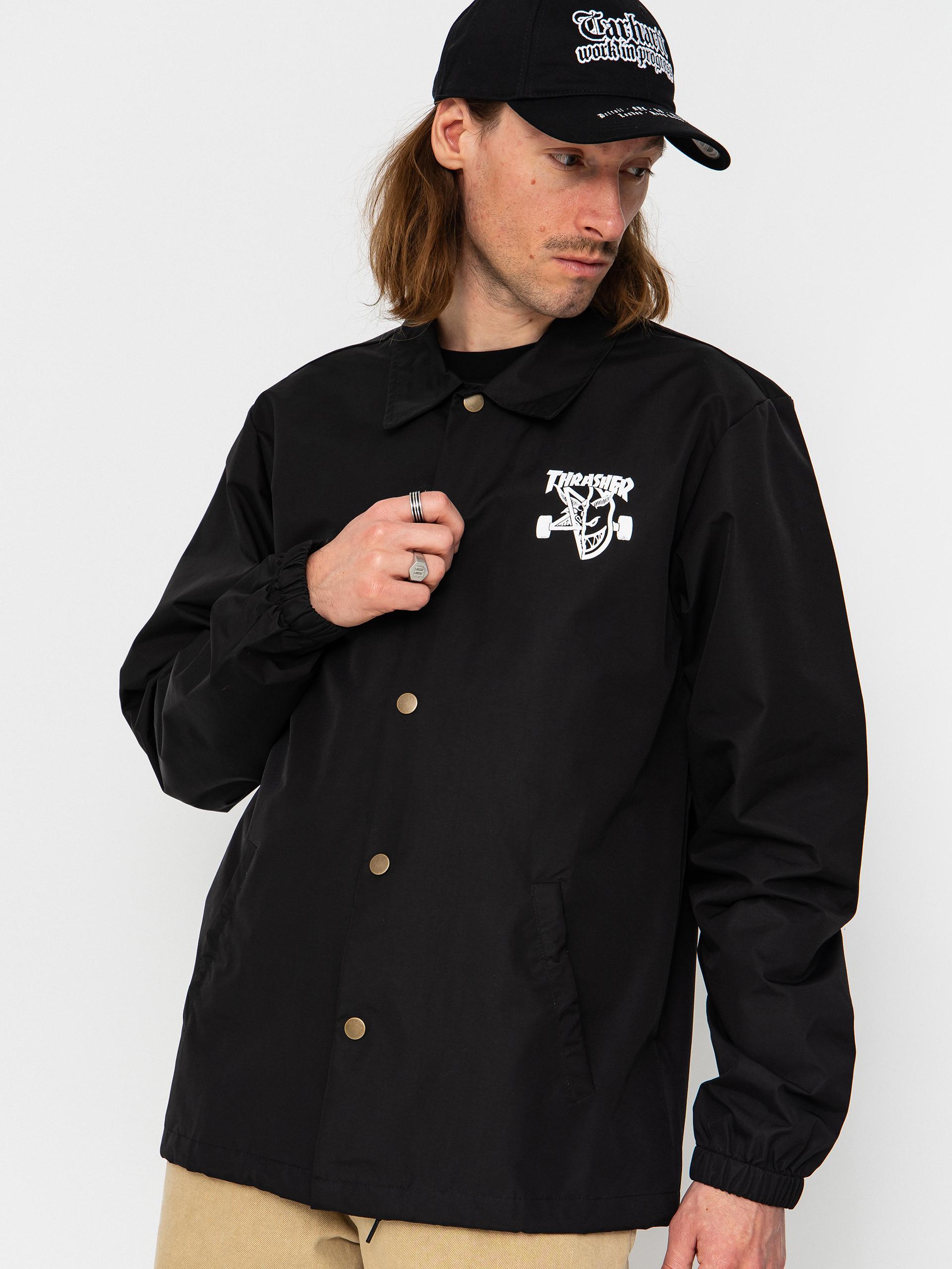 Geacă Thrasher x Spitfire Thrash & Burn (black)