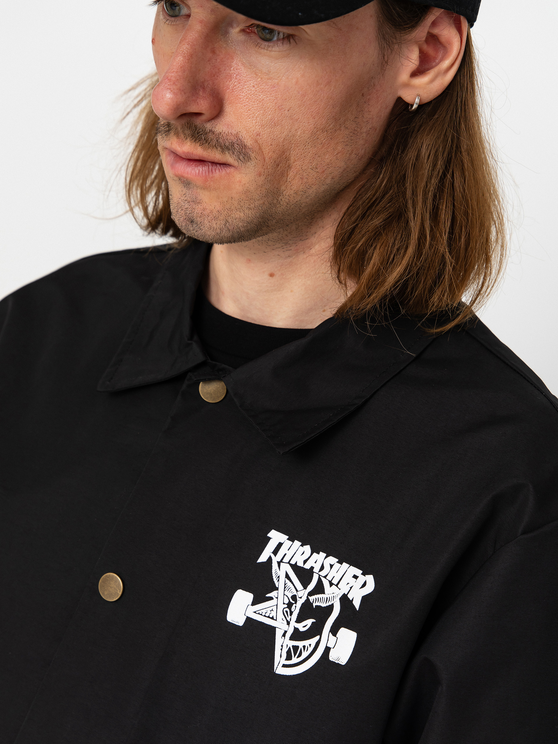 Geacă Thrasher x Spitfire Thrash & Burn (black)