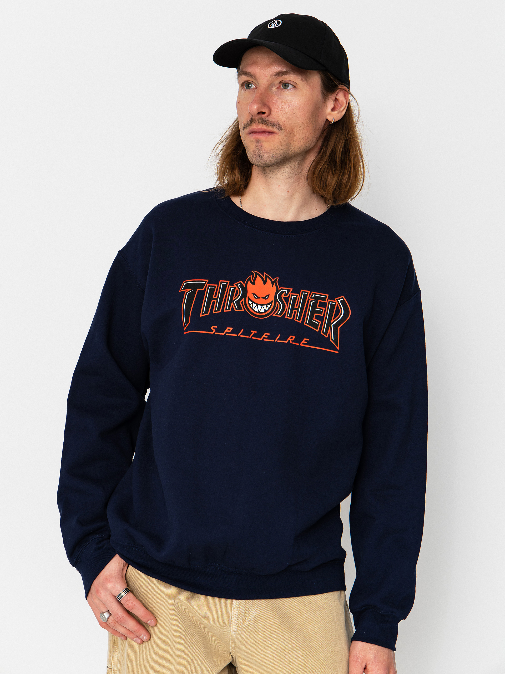 Hanorac Thrasher x Spitfire Big Head Outline (navy)