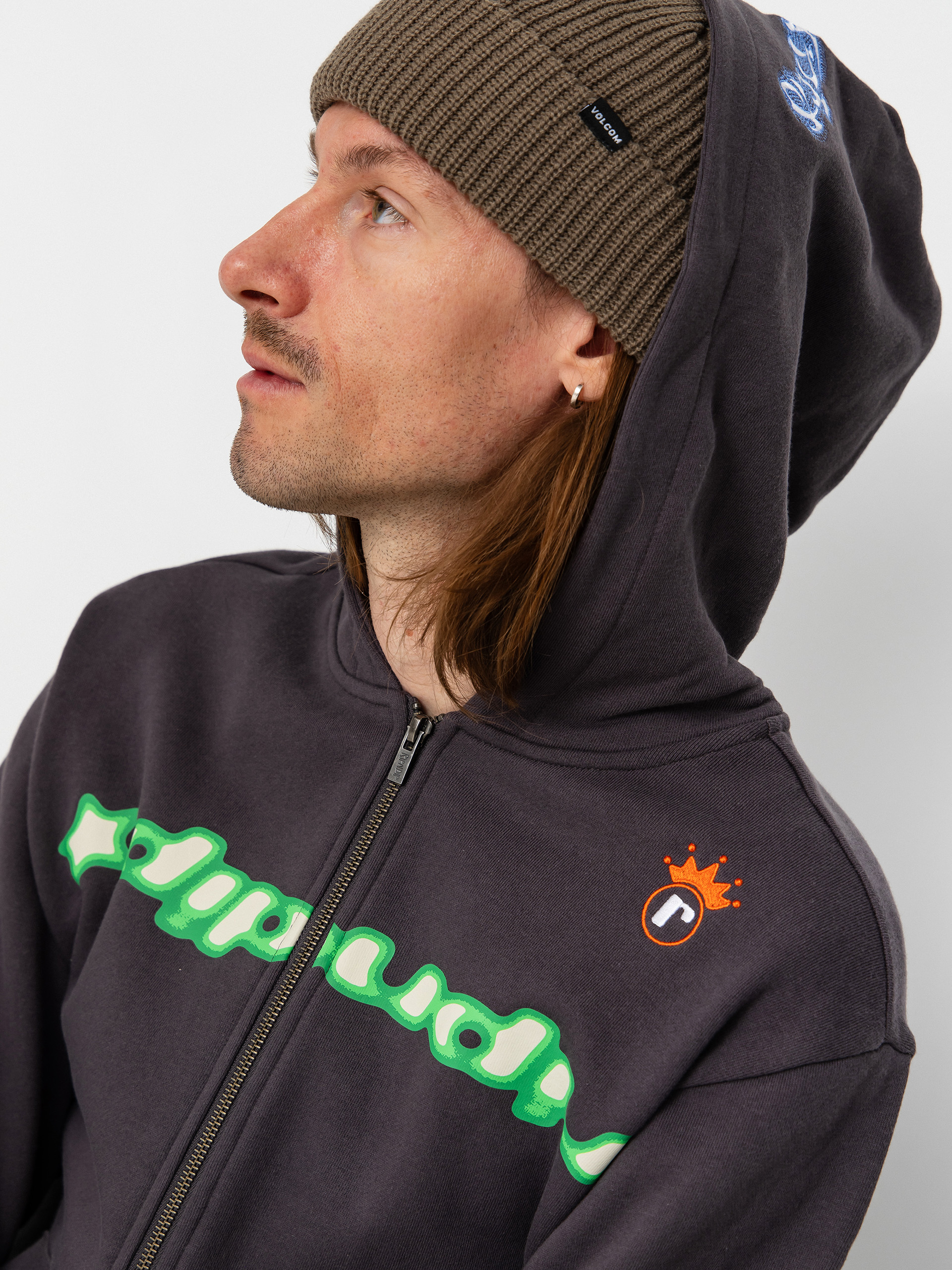 Hanorac cu glugă RipNDip Allure Zip HD (black)