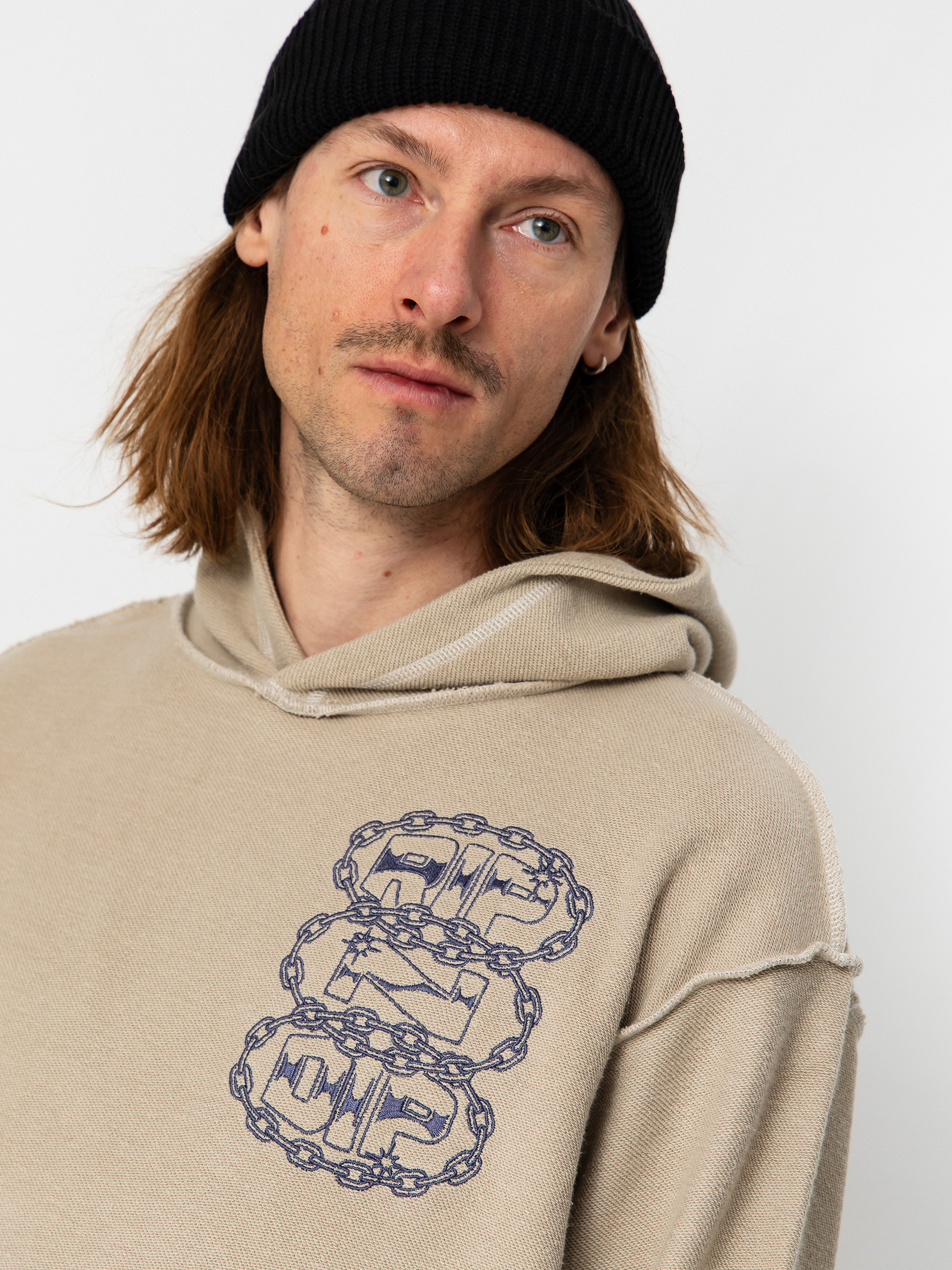 Hanorac cu glugă RipNDip Linked Up Reverse Stitched HD (khaki)