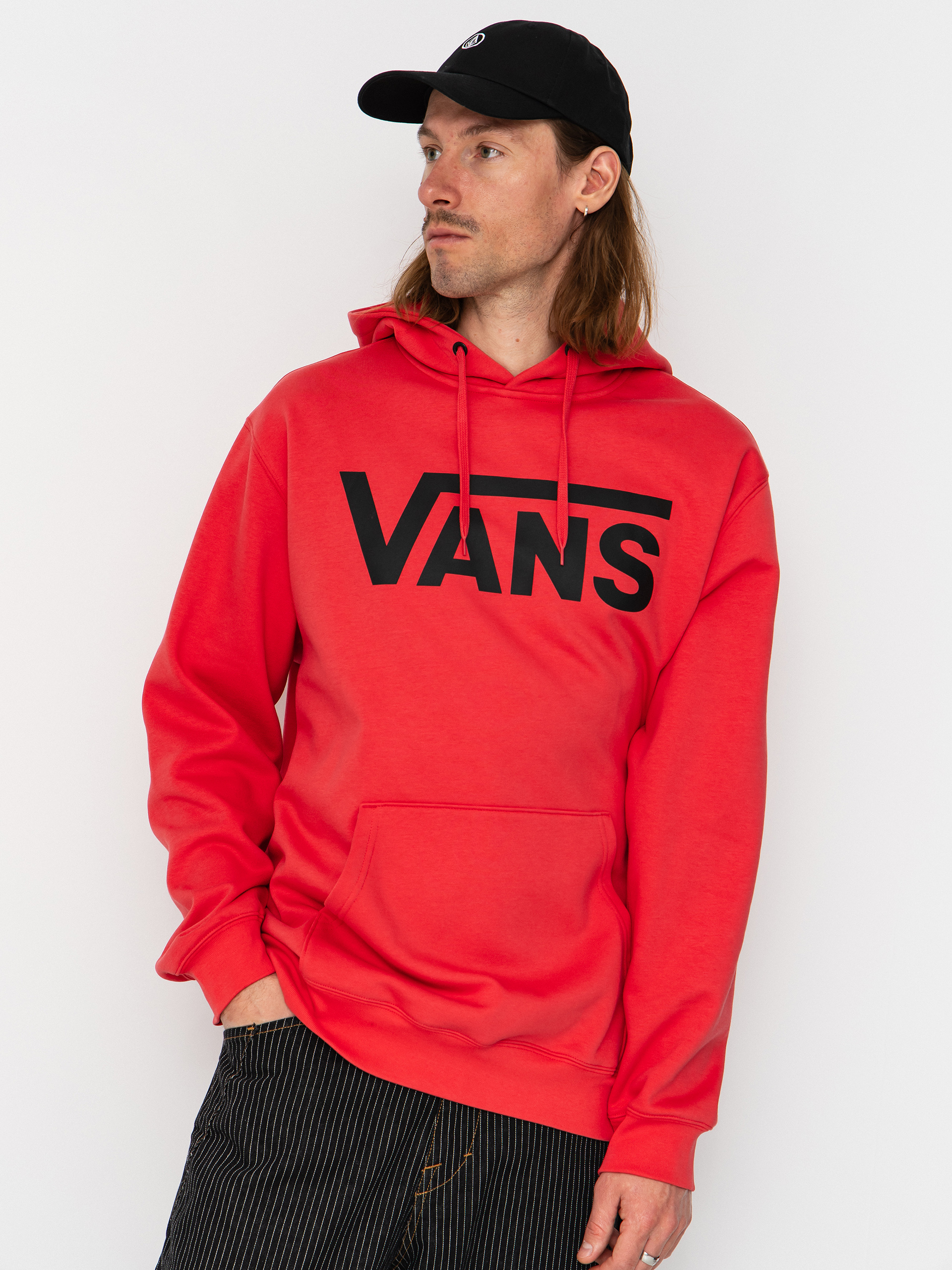 Hanorac cu glugă Vans Classic HD (crimson haze)