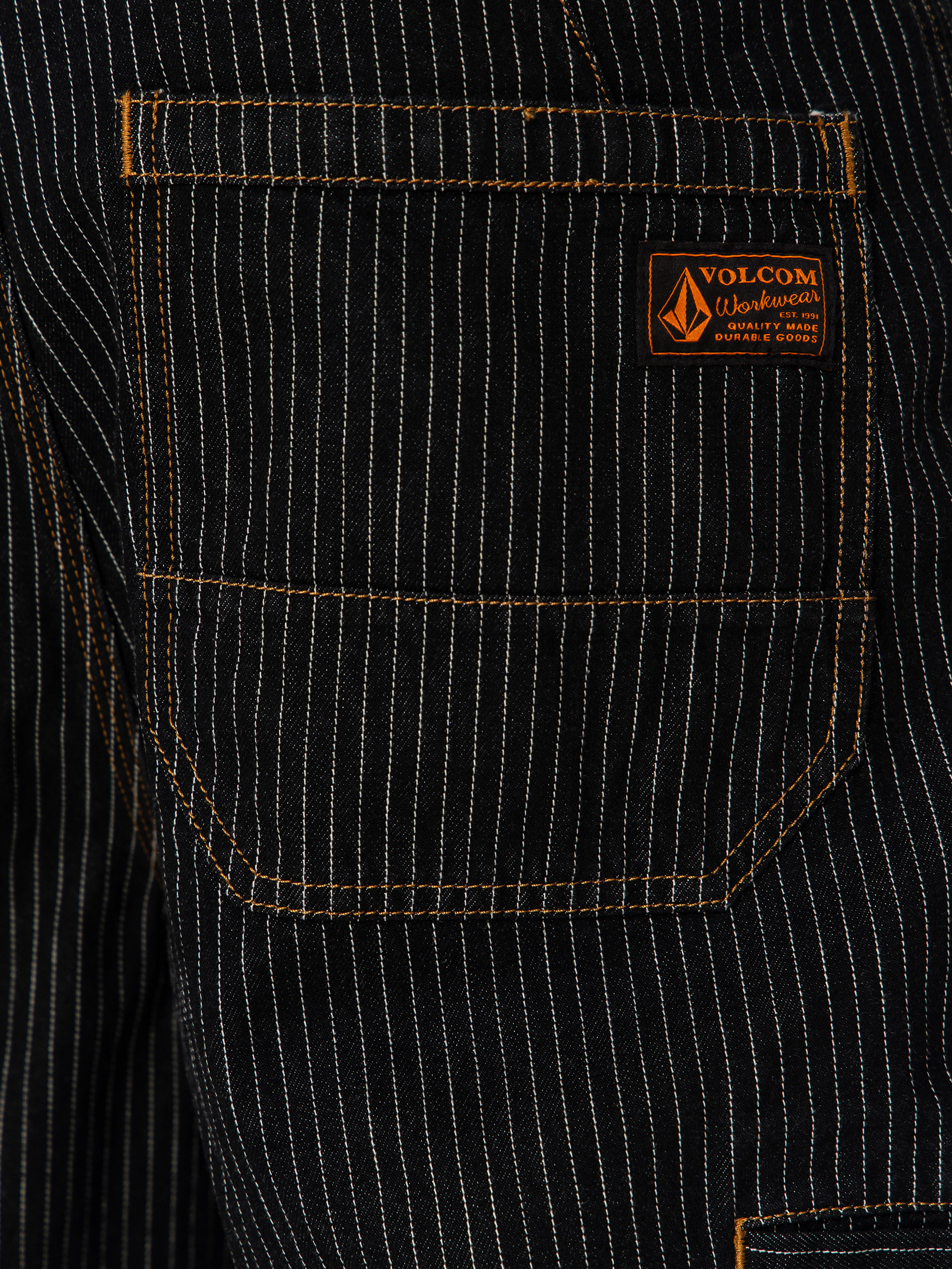 Pantaloni Volcom Work Dialed (black stripe)