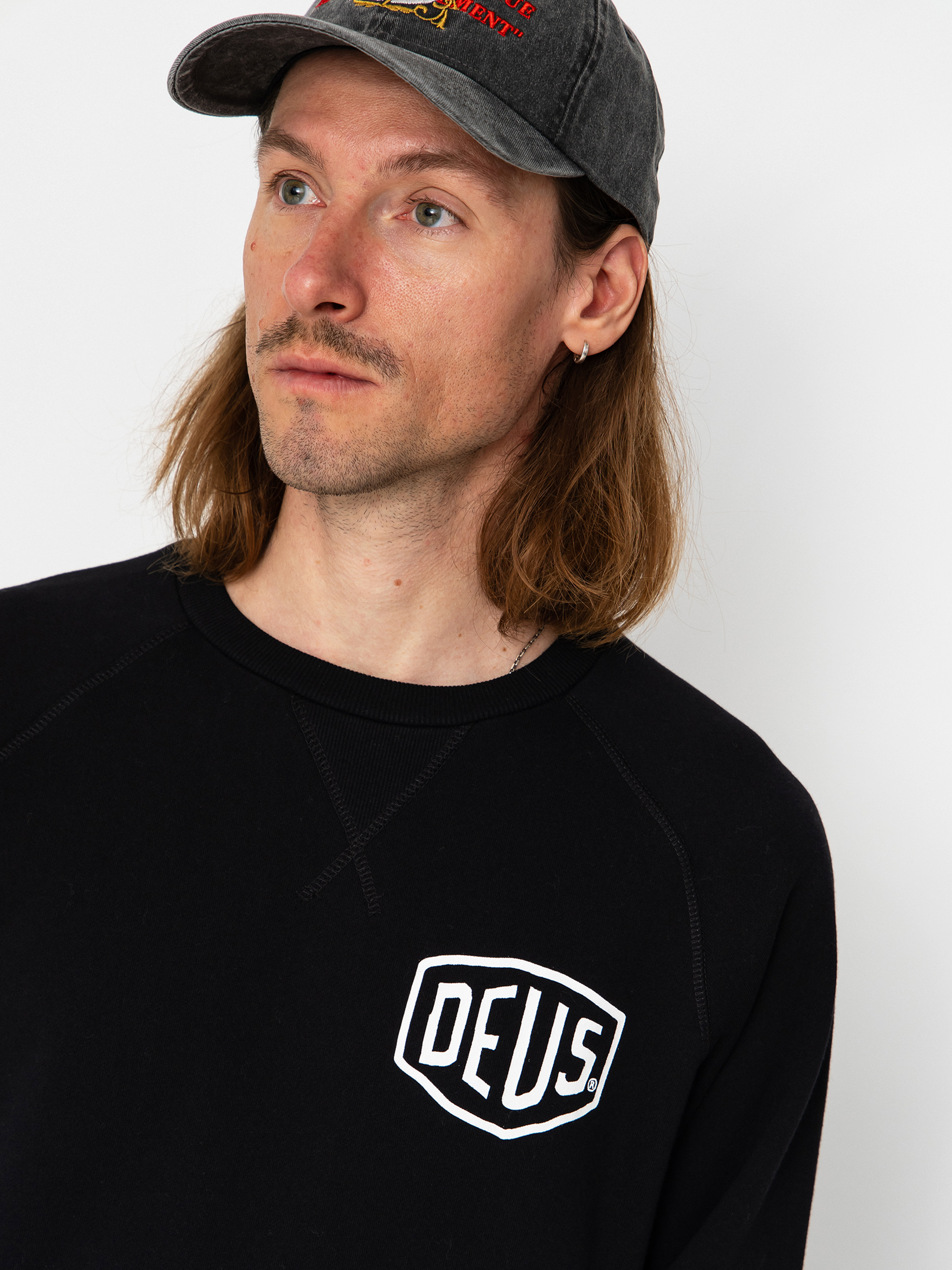 Hanorac Deus Ex Machina Harajuku Address Crew (black)