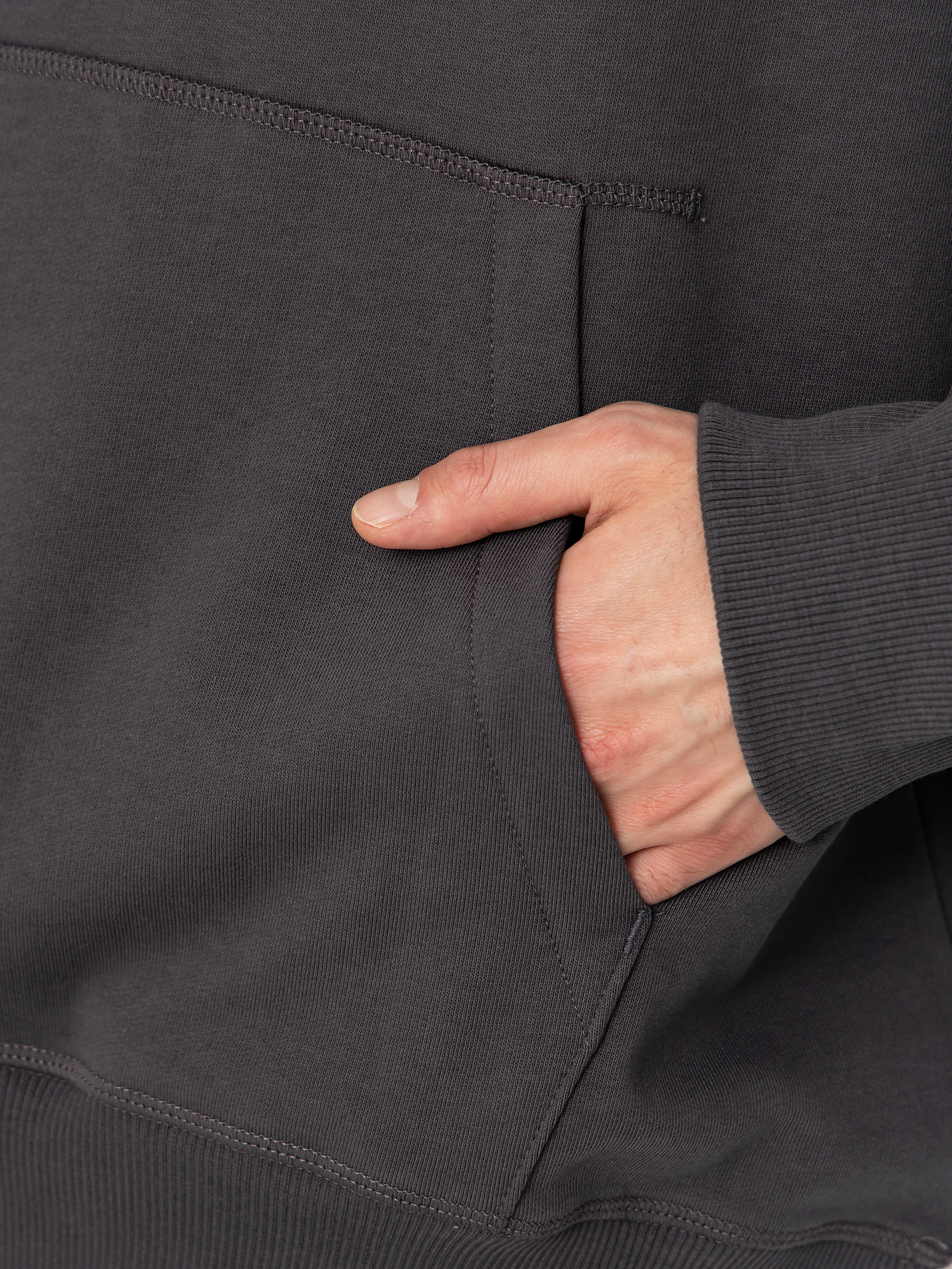 Hanorac cu glugă The North Face Essential Light Relaxed HD (anthracite grey)