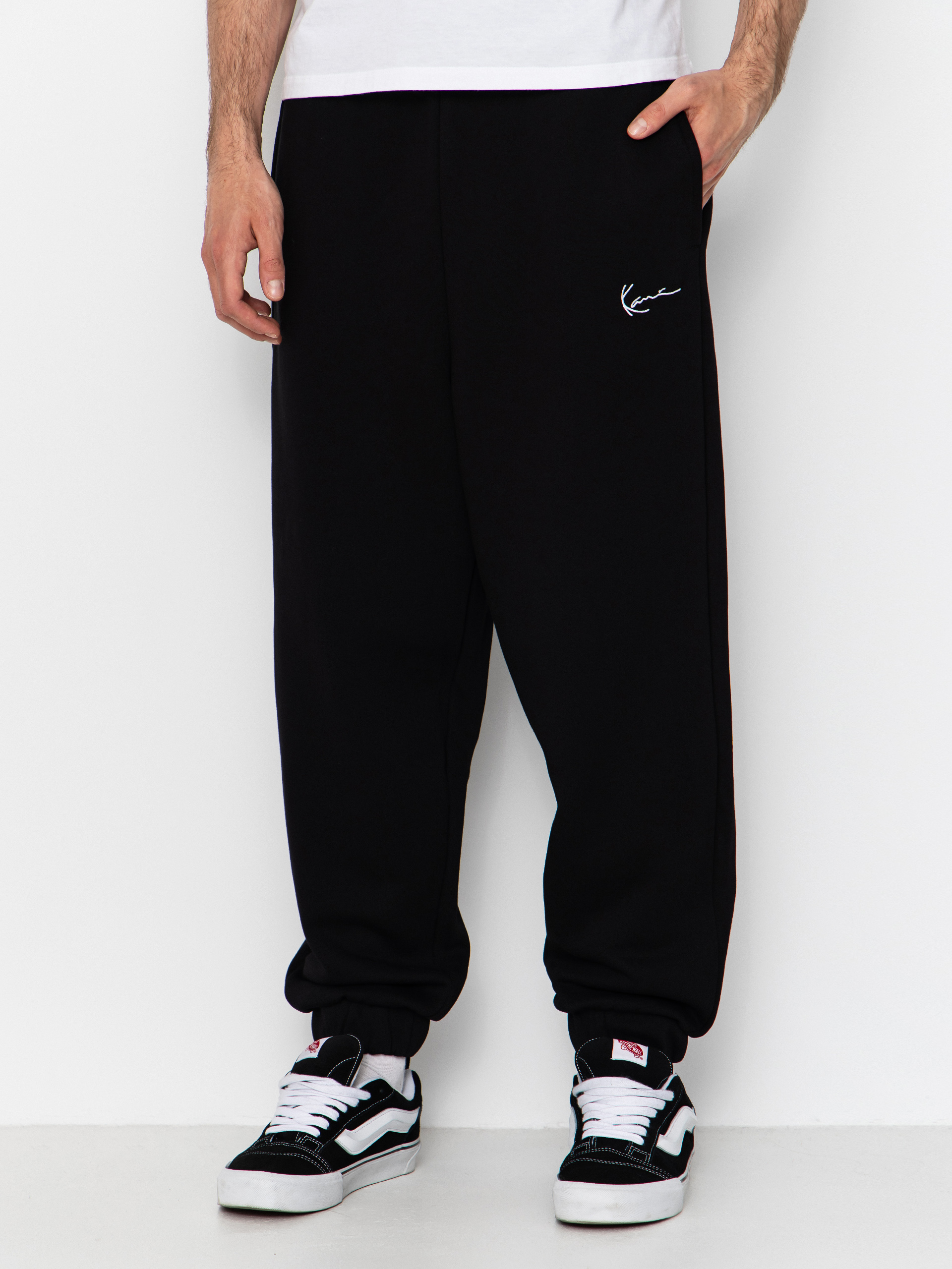 Pantaloni Karl Kani Small Signature Essential Regular (black)