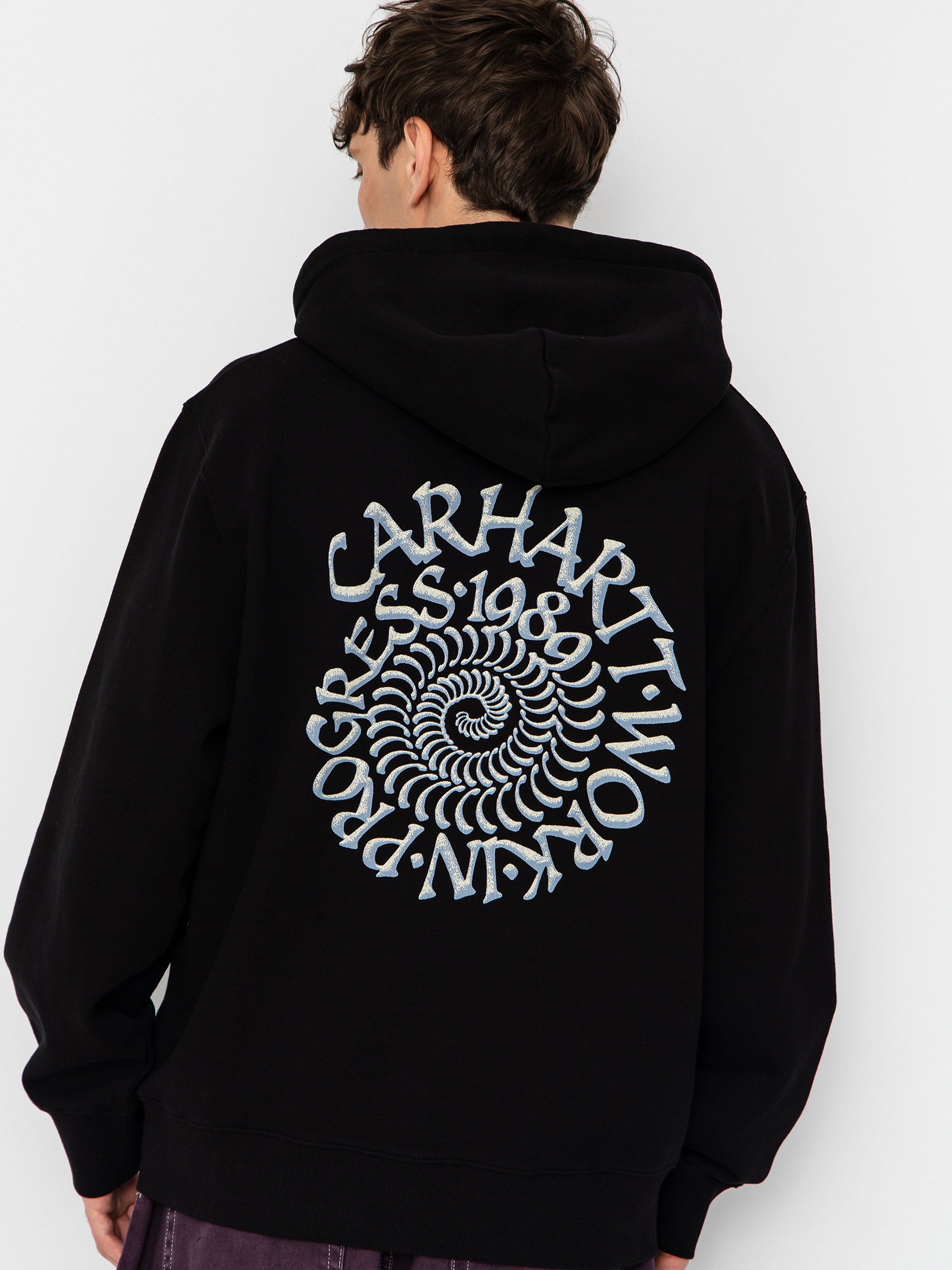 Hanorac cu glugu0103 Carhartt WIP Spiral HD (black)