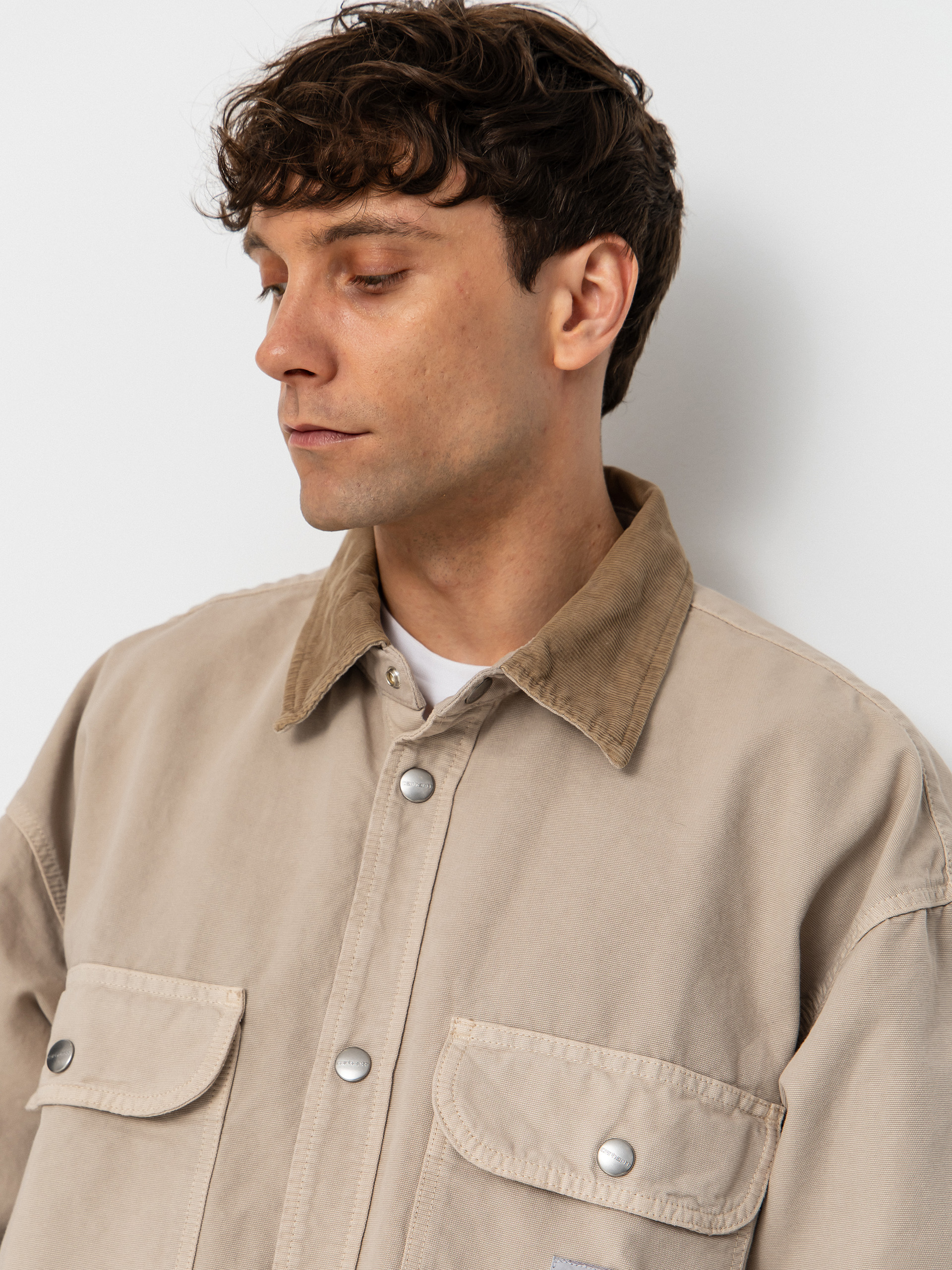 Geacă Carhartt WIP Prescott (string/leather)