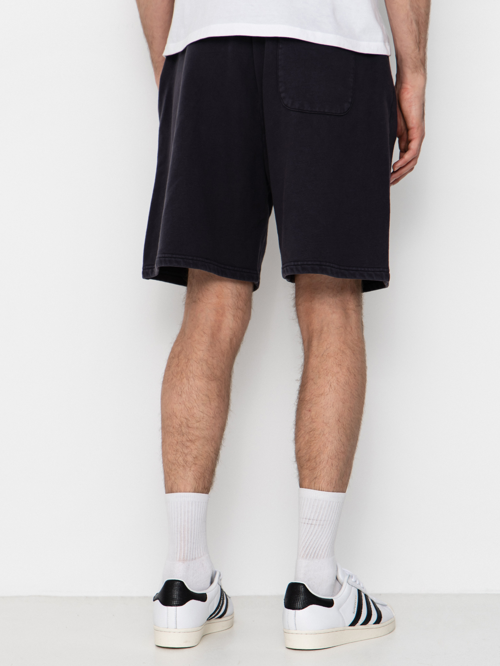 Pantaloni scurți Deus Ex Machina Shield Garment Dyed Track (black)