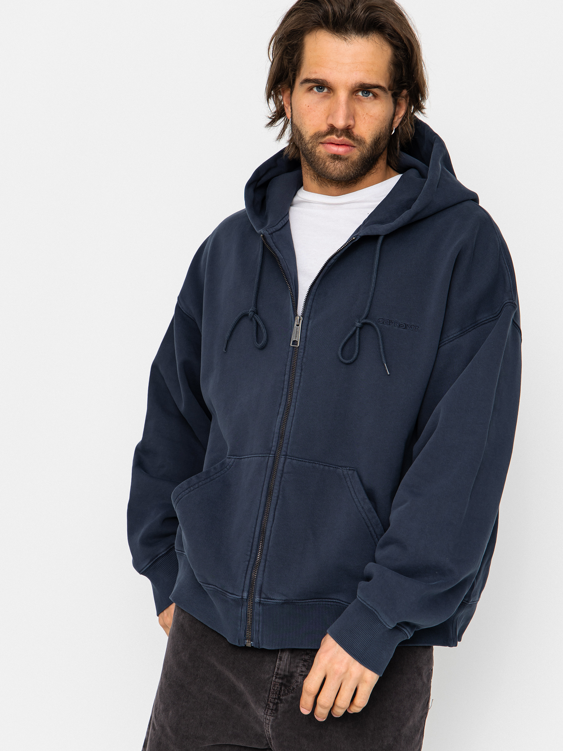 Hanorac cu glugu0103 Carhartt WIP Benton ZHD (carbon)