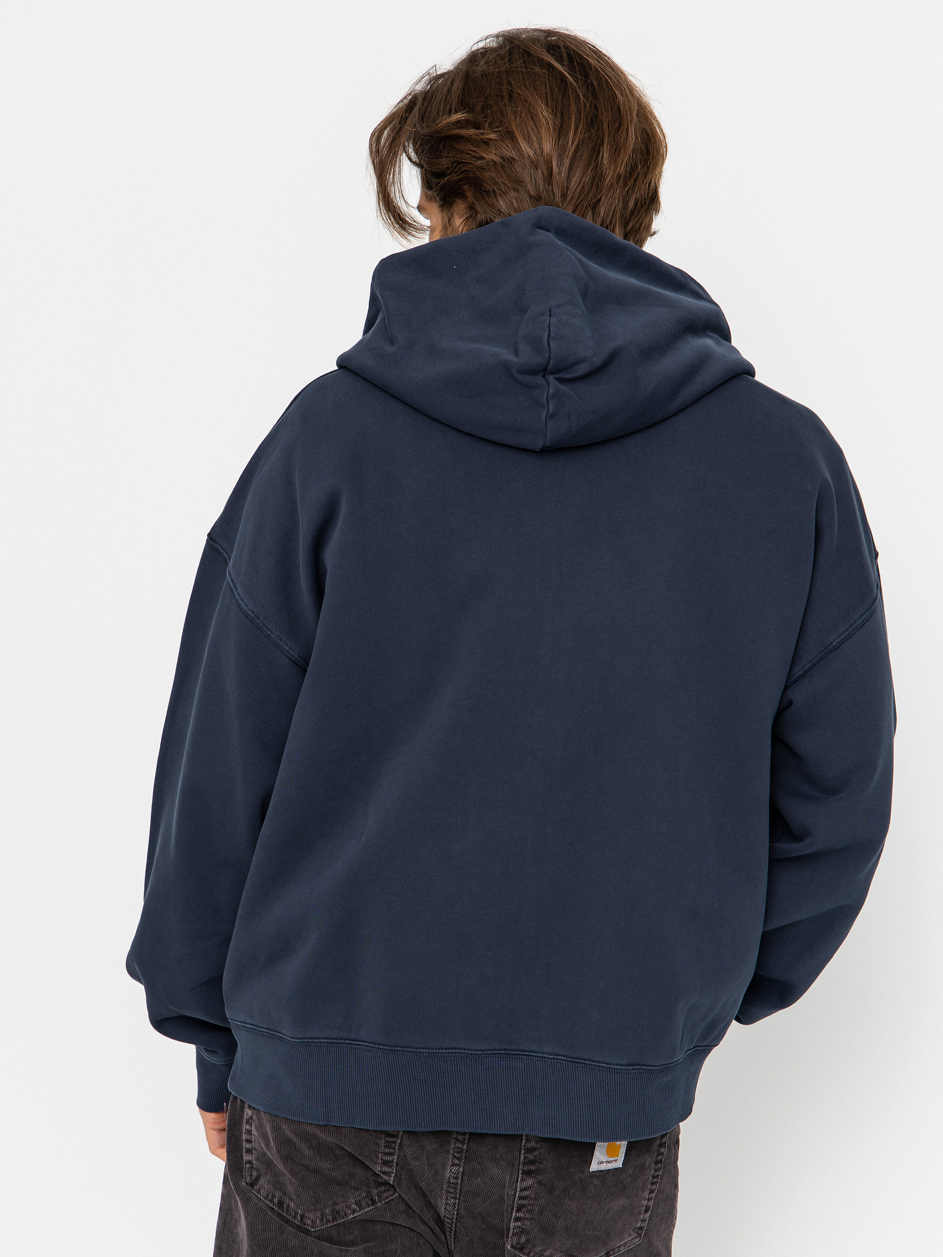 Hanorac cu glugă Carhartt WIP Benton ZHD (carbon)